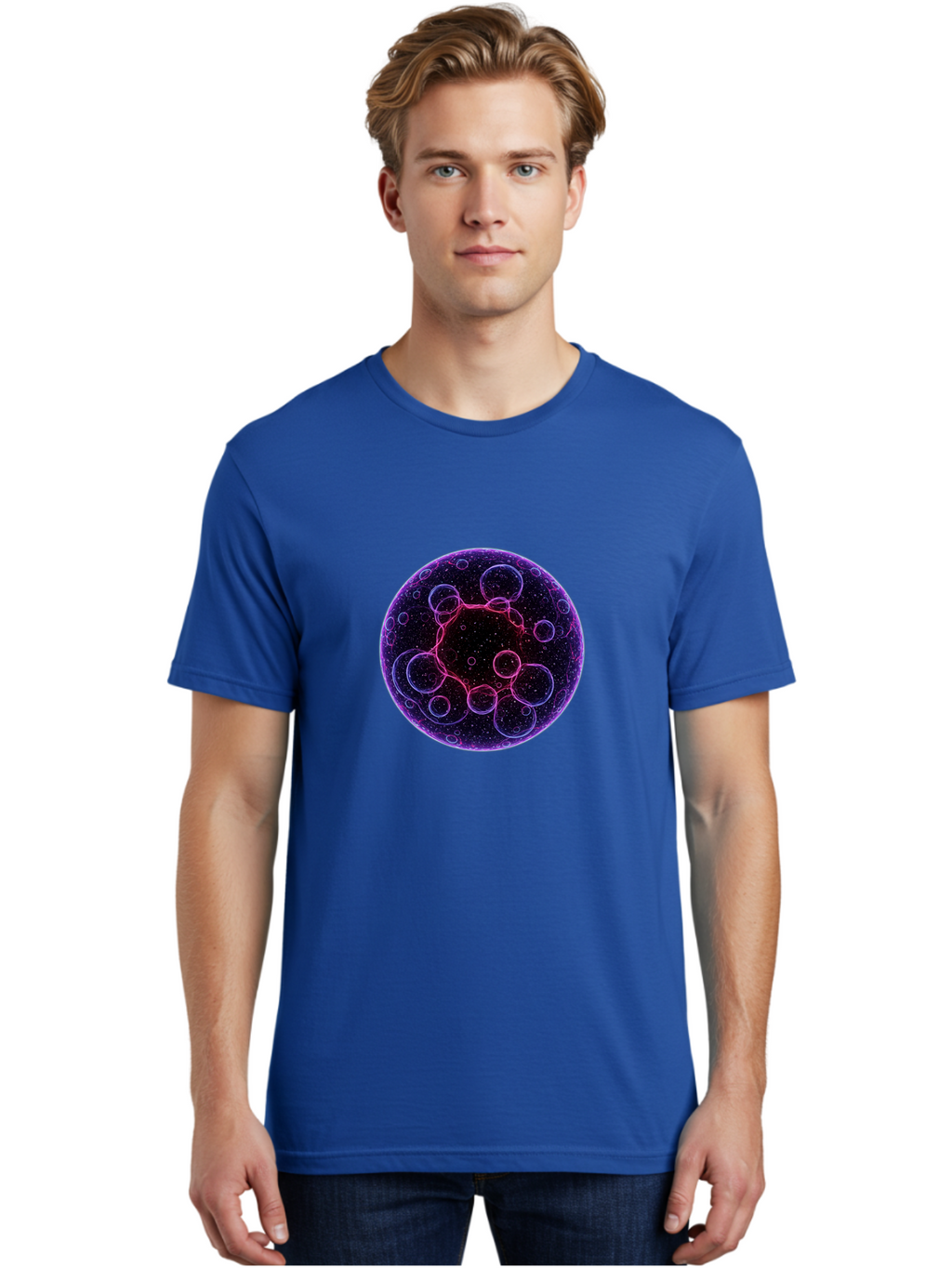 Purple-Sphere-With-Bubbles Men'S Graphic Tee, 100% Cotton, Comfortable Casual Summer Wear, Machine Washable, Vintage Camera, Old Camera, Antique Camera, Black Camera, Classic Photography, Photography Equipment, Nostalgic Device, Film Camera, Ban227