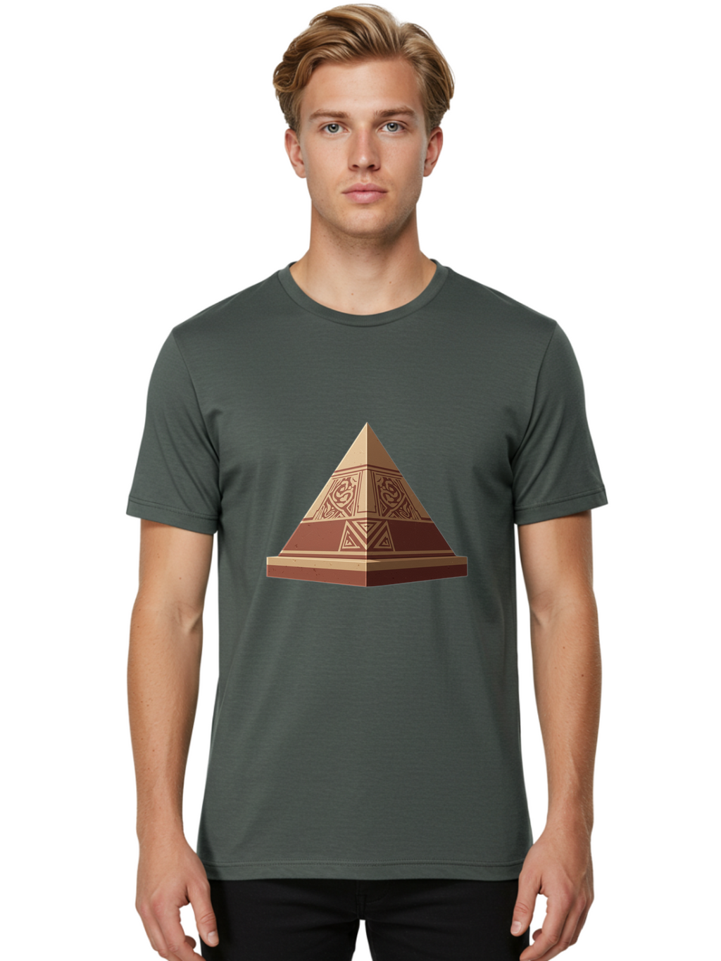Pyramid Men'S Graphic Tee, 100% Cotton, Comfortable Casual Summer Wear, Machine Washable, Vintage Camera, Old Camera, Antique Camera, Black Camera, Classic Photography, Photography Equipment, Nostalgic Device, Film Camera, Camera Art Ban232