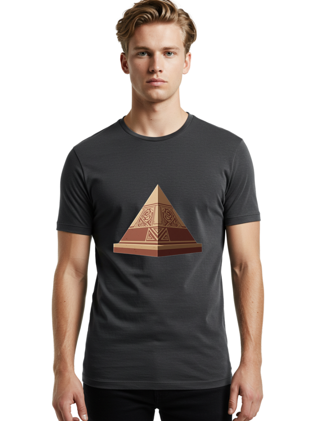 Pyramid Men'S Graphic Tee, 100% Cotton, Comfortable Casual Summer Wear, Machine Washable, Vintage Camera, Old Camera, Antique Camera, Black Camera, Classic Photography, Photography Equipment, Nostalgic Device, Film Camera, Camera Art Ban232