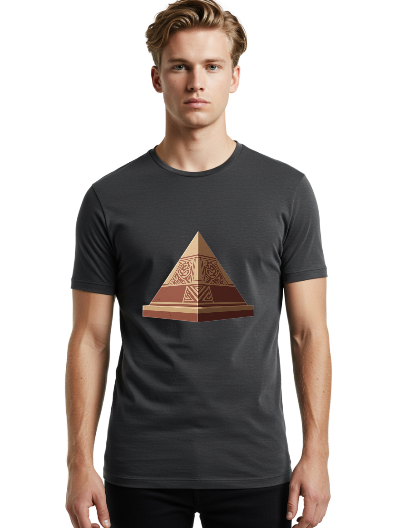 Pyramid Men'S Graphic Tee, 100% Cotton, Comfortable Casual Summer Wear, Machine Washable, Vintage Camera, Old Camera, Antique Camera, Black Camera, Classic Photography, Photography Equipment, Nostalgic Device, Film Camera, Camera Art Ban232
