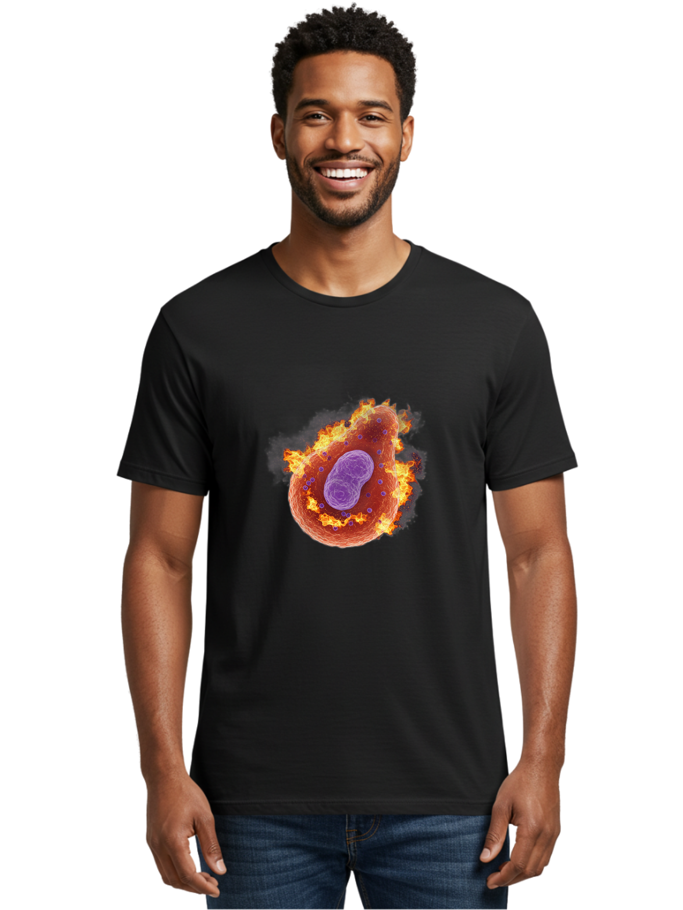 Pyroptosis-Cell Men'S Graphic Tee, 100% Cotton, Comfortable Casual Summer Wear, Machine Washable, Vintage Camera, Old Camera, Antique Camera, Black Camera, Classic Photography, Photography Equipment, Nostalgic Device, Film Camera, Camera Art Ban233