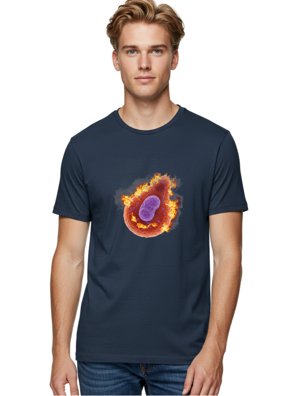 Pyroptosis-Cell Men'S Graphic Tee, 100% Cotton, Comfortable Casual Summer Wear, Machine Washable, Vintage Camera, Old Camera, Antique Camera, Black Camera, Classic Photography, Photography Equipment, Nostalgic Device, Film Camera, Camera Art Ban233