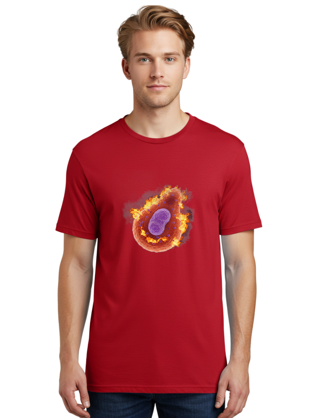 Pyroptosis-Cell Men'S Graphic Tee, 100% Cotton, Comfortable Casual Summer Wear, Machine Washable, Vintage Camera, Old Camera, Antique Camera, Black Camera, Classic Photography, Photography Equipment, Nostalgic Device, Film Camera, Camera Art Ban233