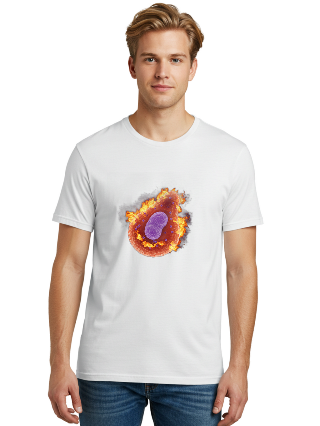 Pyroptosis-Cell Men'S Graphic Tee, 100% Cotton, Comfortable Casual Summer Wear, Machine Washable, Vintage Camera, Old Camera, Antique Camera, Black Camera, Classic Photography, Photography Equipment, Nostalgic Device, Film Camera, Camera Art Ban233