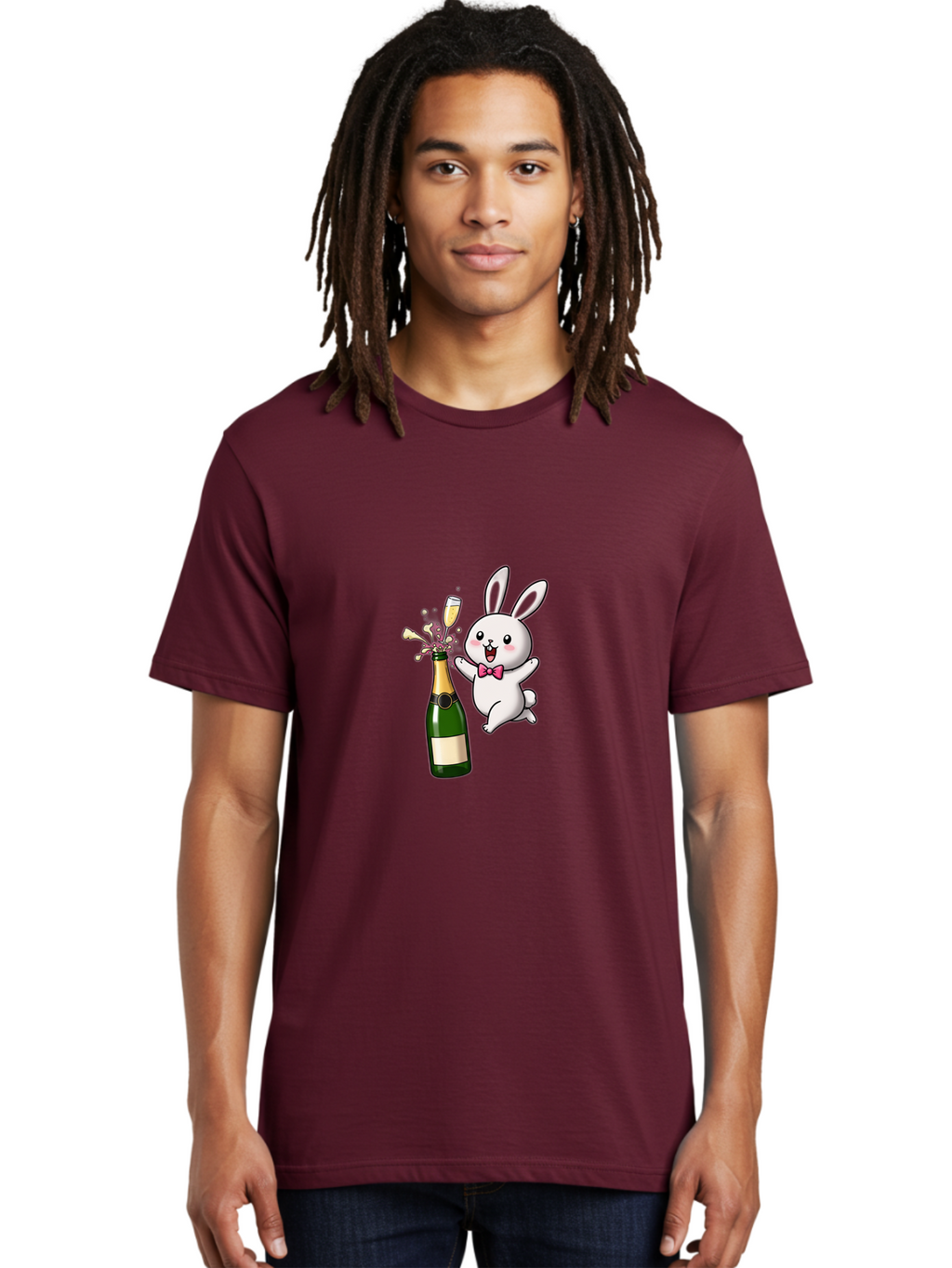 Rabbit-Celebrating Men'S Graphic Tee, 100% Cotton, Comfortable Casual Summer Wear, Machine Washable, Vintage Camera, Old Camera, Antique Camera, Black Camera, Classic Photography, Photography Equipment, Nostalgic Device, Film Camera, Ban237