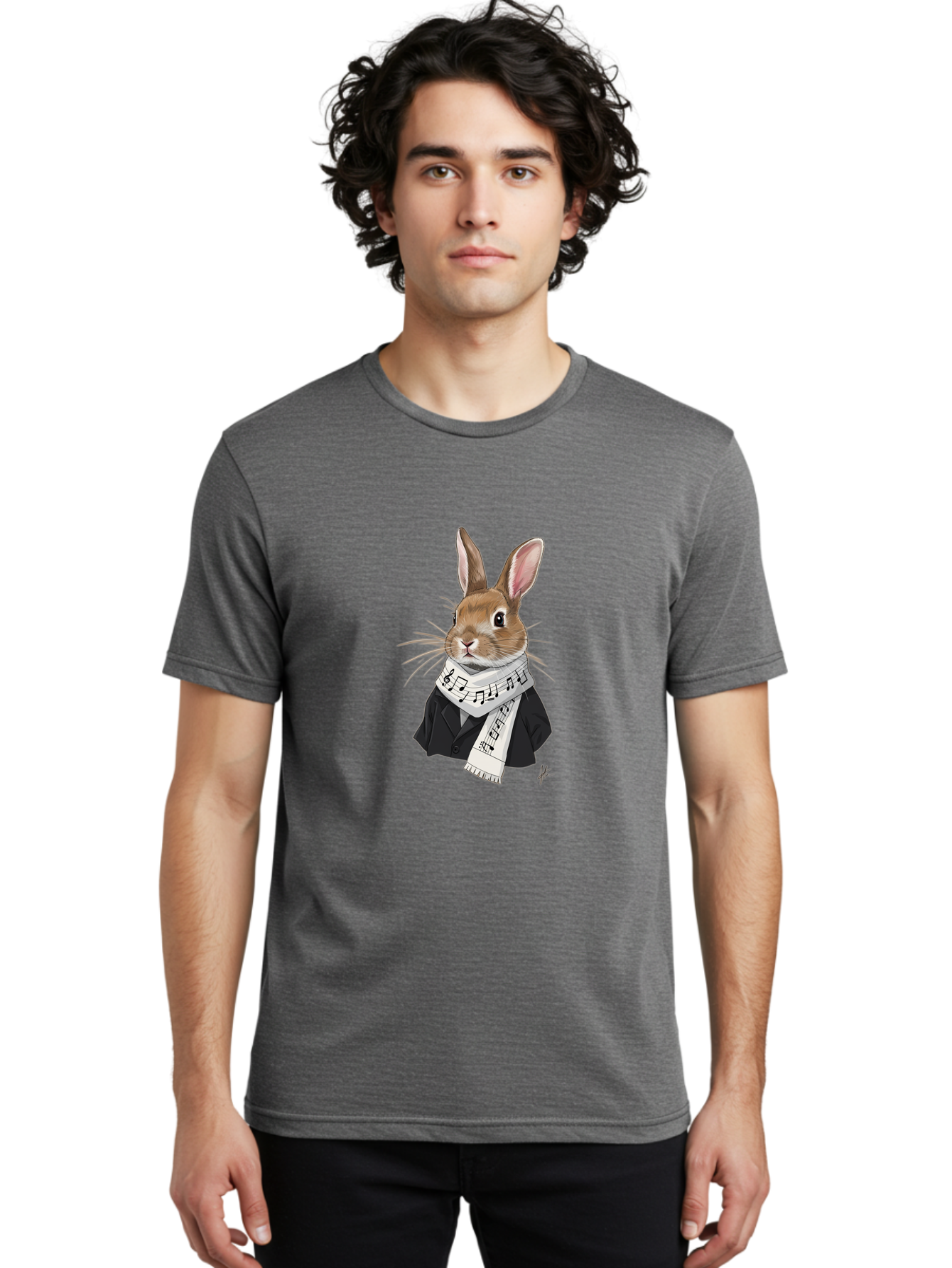 Rabbit-In-Music-Notes-Scarf Men'S Graphic Tee, 100% Cotton, Comfortable Casual Summer Wear, Machine Washable, Vintage Camera, Old Camera, Antique Camera, Black Camera, Classic Photography, Photography Equipment, Nostalgic Device, Film Camera, Ban238