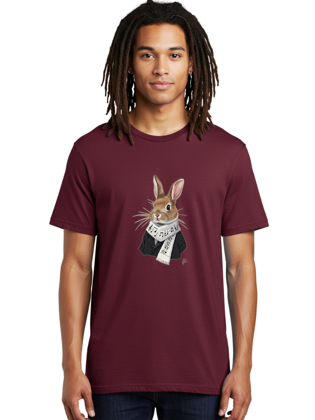 Rabbit-In-Music-Notes-Scarf Men'S Graphic Tee, 100% Cotton, Comfortable Casual Summer Wear, Machine Washable, Vintage Camera, Old Camera, Antique Camera, Black Camera, Classic Photography, Photography Equipment, Nostalgic Device, Film Camera, Ban238