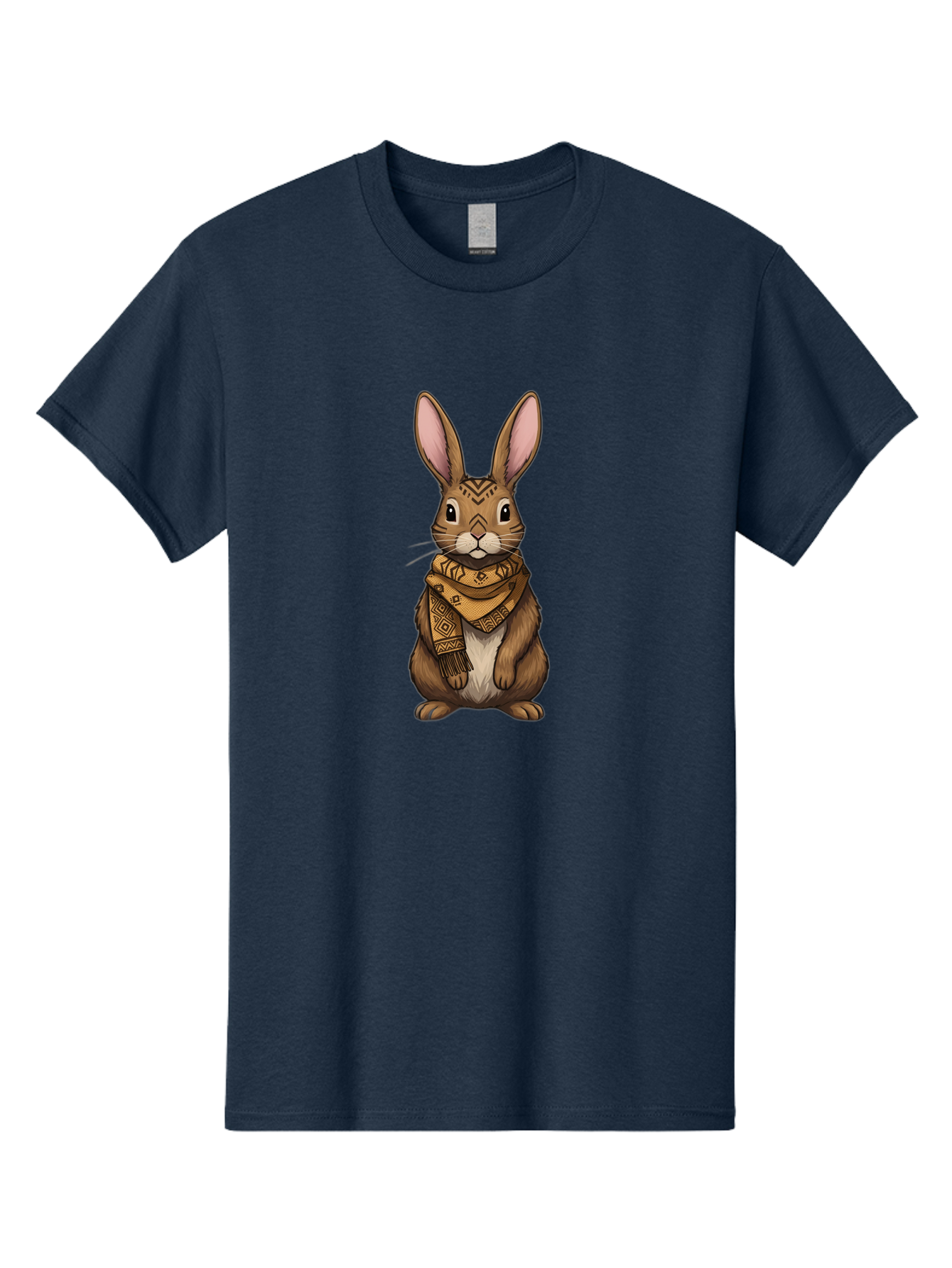 Rabbit-In-Scarf-1 Men'S Graphic Tee, 100% Cotton, Comfortable Casual Summer Wear, Machine Washable, Vintage Camera, Old Camera, Antique Camera, Black Camera, Classic Photography, Photography Equipment, Nostalgic Device, Film Camera, Camera Art Ban239