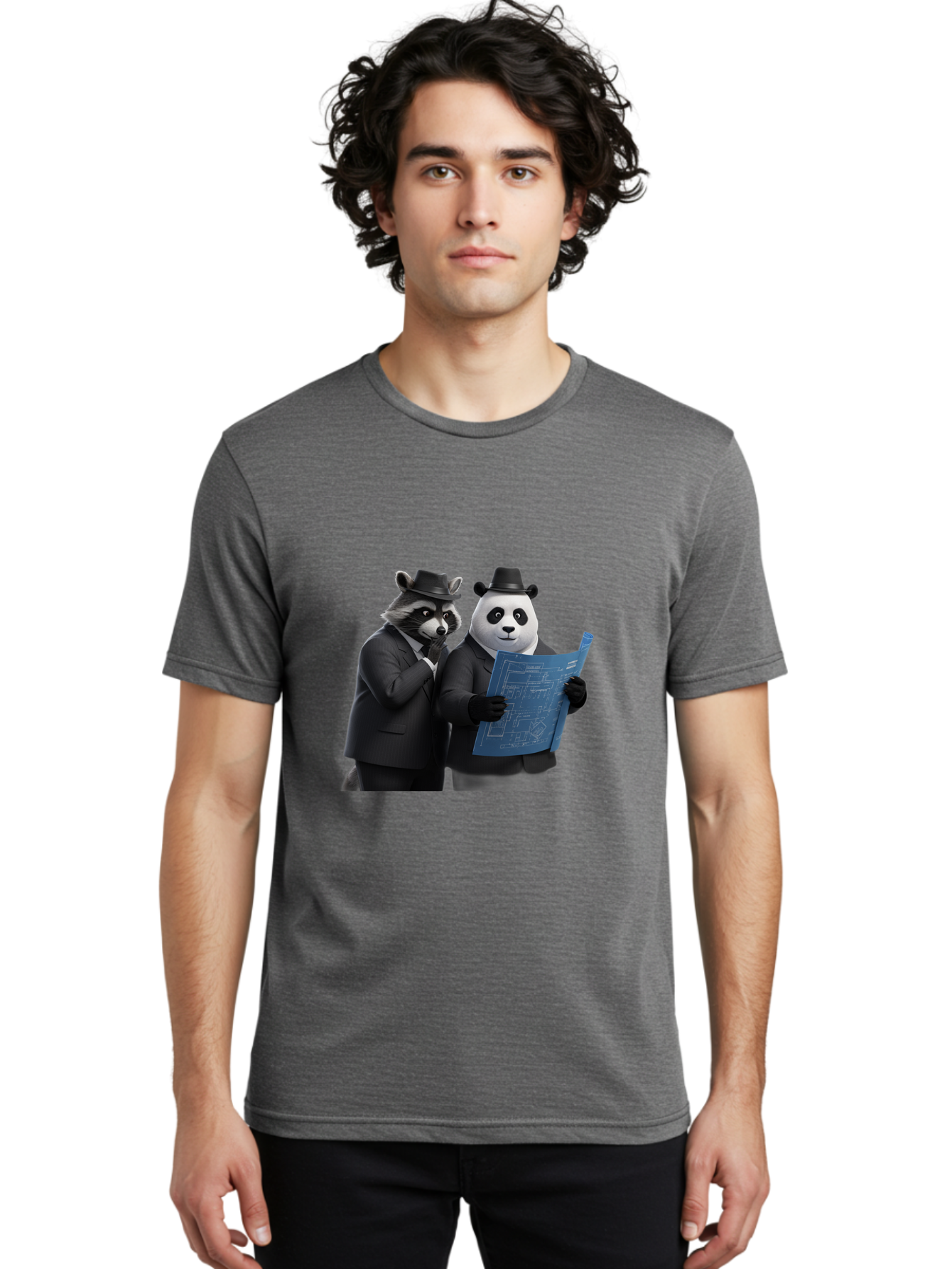 Raccoon-And-Panda Men'S Graphic Tee, 100% Cotton, Comfortable Casual Summer Wear, Machine Washable, Vintage Camera, Old Camera, Antique Camera, Black Camera, Classic Photography, Photography Equipment, Nostalgic Device, Film Camera, Camera Art Ban246