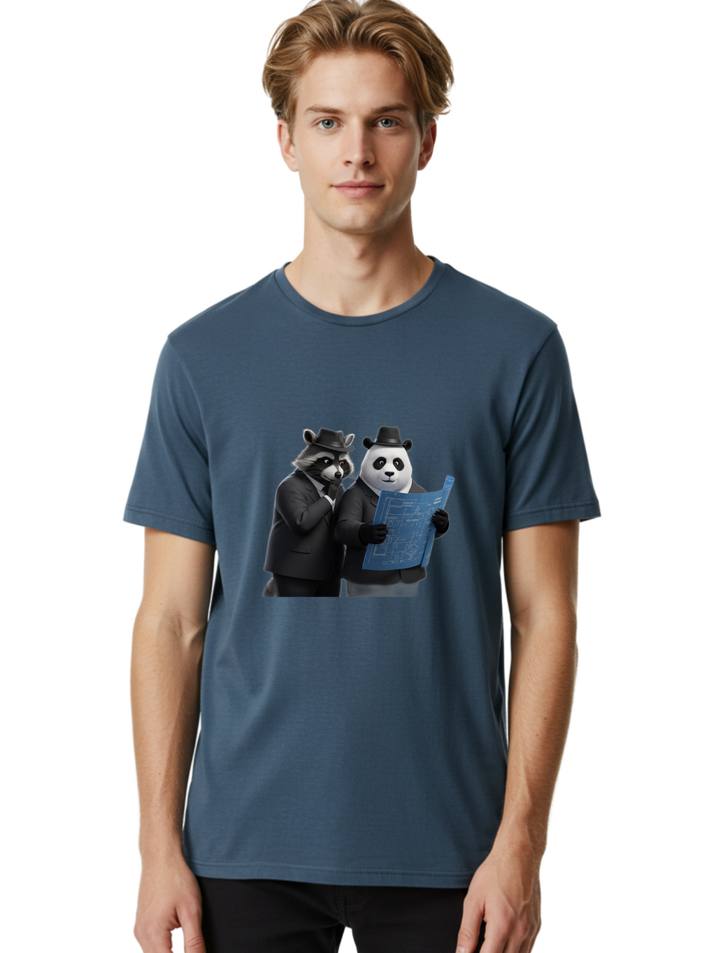 Raccoon-And-Panda Men'S Graphic Tee, 100% Cotton, Comfortable Casual Summer Wear, Machine Washable, Vintage Camera, Old Camera, Antique Camera, Black Camera, Classic Photography, Photography Equipment, Nostalgic Device, Film Camera, Camera Art Ban246