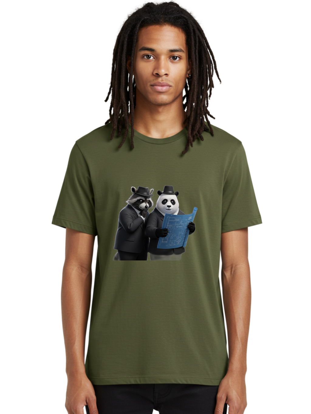 Raccoon-And-Panda Men'S Graphic Tee, 100% Cotton, Comfortable Casual Summer Wear, Machine Washable, Vintage Camera, Old Camera, Antique Camera, Black Camera, Classic Photography, Photography Equipment, Nostalgic Device, Film Camera, Camera Art Ban246