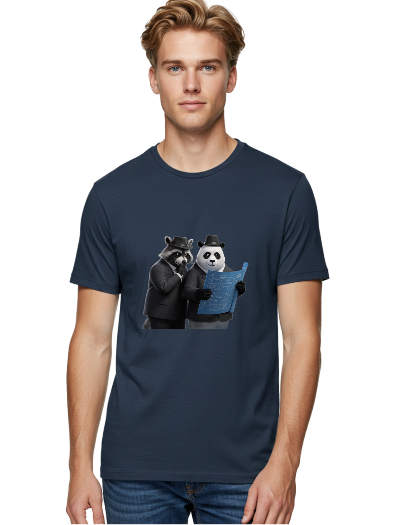 Raccoon-And-Panda Men'S Graphic Tee, 100% Cotton, Comfortable Casual Summer Wear, Machine Washable, Vintage Camera, Old Camera, Antique Camera, Black Camera, Classic Photography, Photography Equipment, Nostalgic Device, Film Camera, Camera Art Ban246