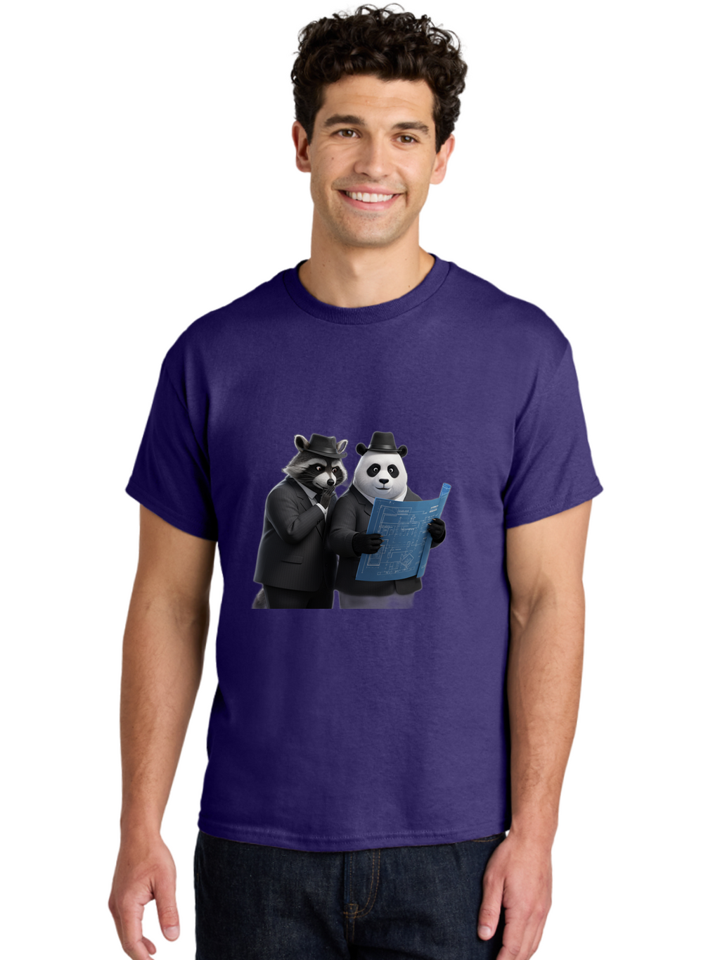 Raccoon-And-Panda Men'S Graphic Tee, 100% Cotton, Comfortable Casual Summer Wear, Machine Washable, Vintage Camera, Old Camera, Antique Camera, Black Camera, Classic Photography, Photography Equipment, Nostalgic Device, Film Camera, Camera Art Ban246