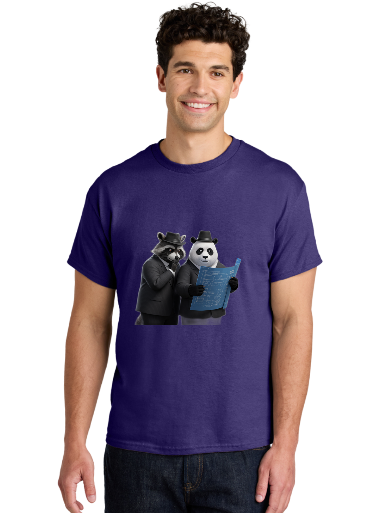 Raccoon-And-Panda Men'S Graphic Tee, 100% Cotton, Comfortable Casual Summer Wear, Machine Washable, Vintage Camera, Old Camera, Antique Camera, Black Camera, Classic Photography, Photography Equipment, Nostalgic Device, Film Camera, Camera Art Ban246