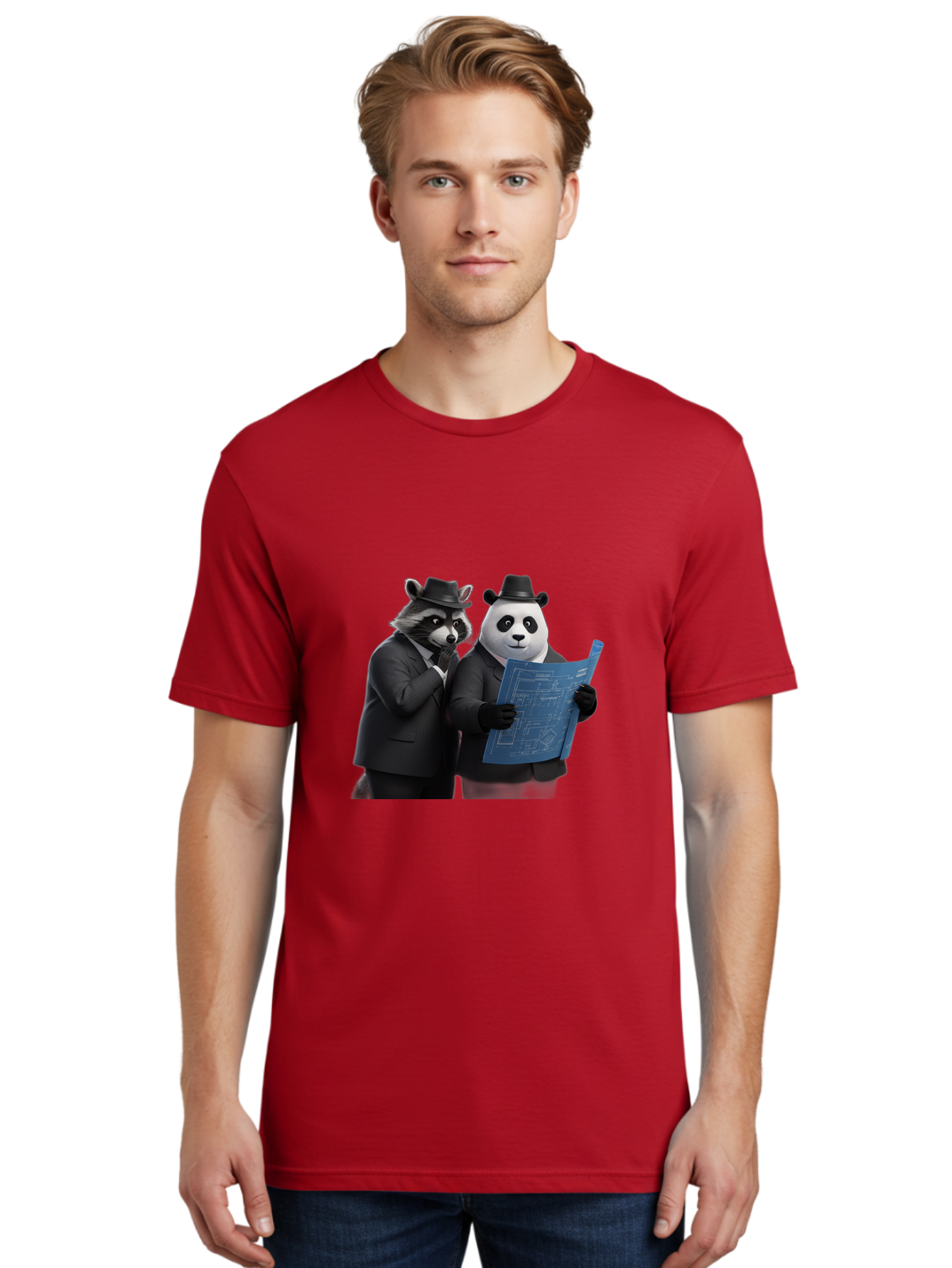 Raccoon-And-Panda Men'S Graphic Tee, 100% Cotton, Comfortable Casual Summer Wear, Machine Washable, Vintage Camera, Old Camera, Antique Camera, Black Camera, Classic Photography, Photography Equipment, Nostalgic Device, Film Camera, Camera Art Ban246