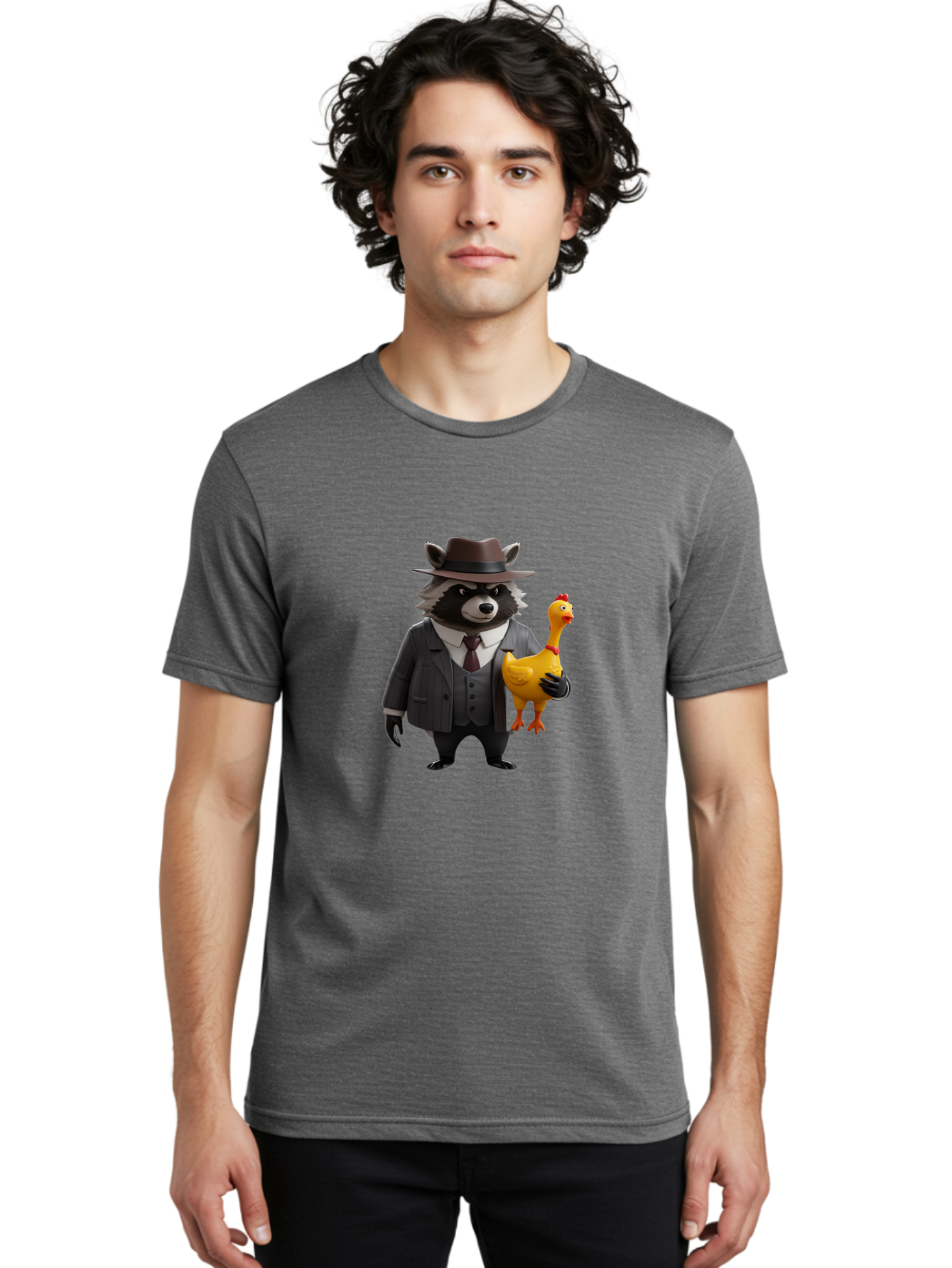 Raccoon-Dog-Private-Investigator Men'S Graphic Tee, 100% Cotton, Comfortable Casual Summer Wear, Machine Washable, Vintage Camera, Old Camera, Antique Camera, Black Camera, Classic Photography, Photography Equipment, Nostalgic Device, Ban248