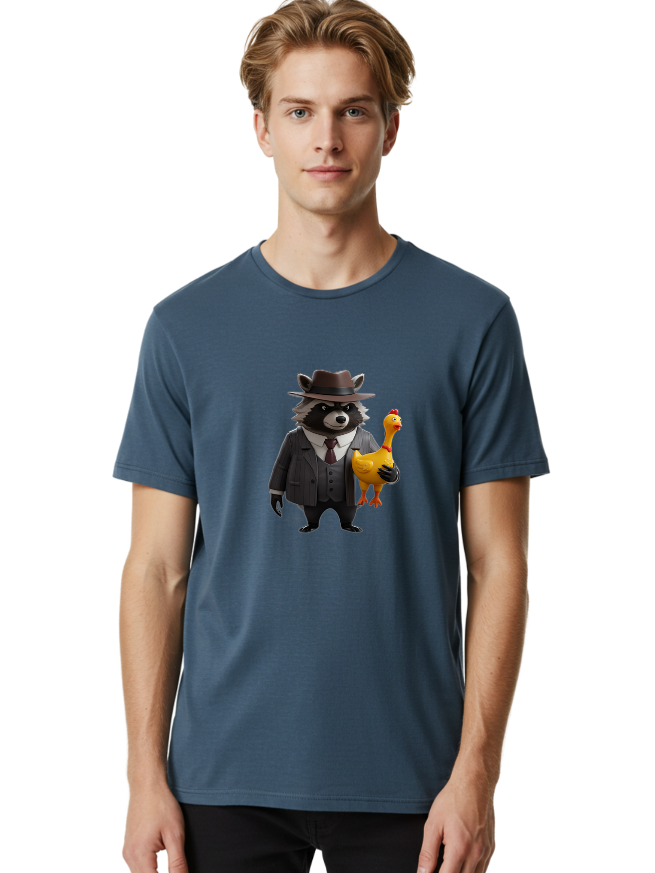 Raccoon-Dog-Private-Investigator Men'S Graphic Tee, 100% Cotton, Comfortable Casual Summer Wear, Machine Washable, Vintage Camera, Old Camera, Antique Camera, Black Camera, Classic Photography, Photography Equipment, Nostalgic Device, Ban248