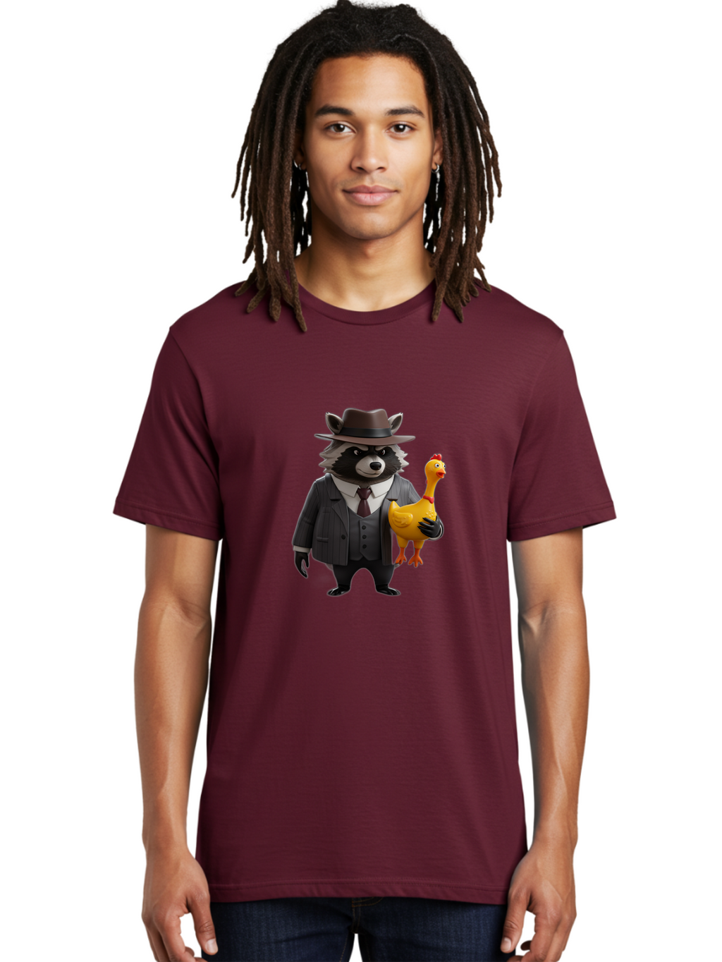 Raccoon-Dog-Private-Investigator Men'S Graphic Tee, 100% Cotton, Comfortable Casual Summer Wear, Machine Washable, Vintage Camera, Old Camera, Antique Camera, Black Camera, Classic Photography, Photography Equipment, Nostalgic Device, Ban248