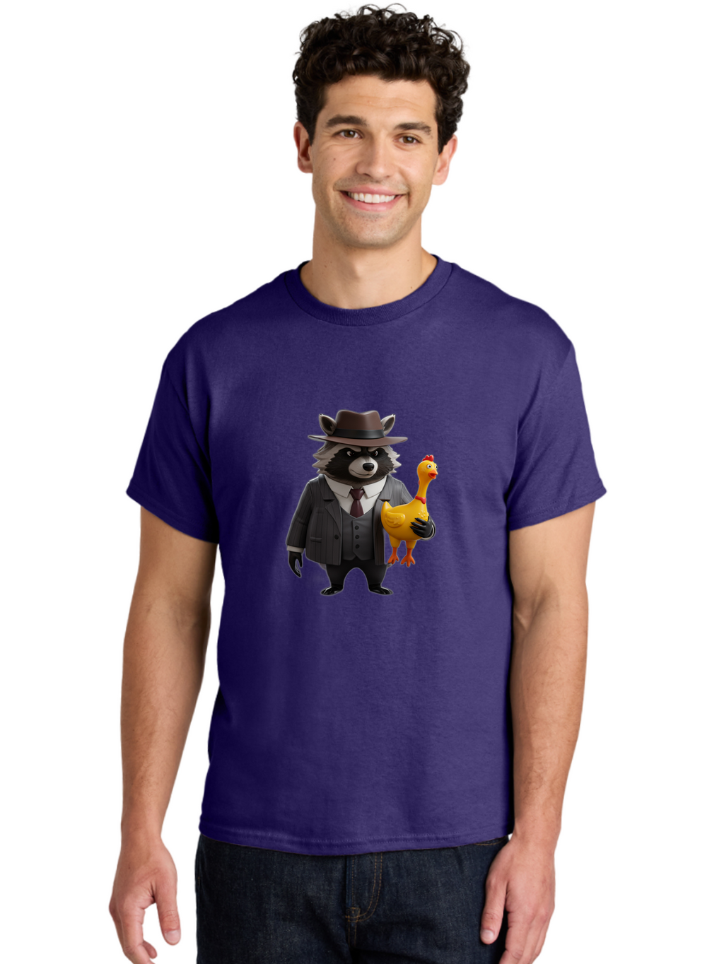 Raccoon-Dog-Private-Investigator Men'S Graphic Tee, 100% Cotton, Comfortable Casual Summer Wear, Machine Washable, Vintage Camera, Old Camera, Antique Camera, Black Camera, Classic Photography, Photography Equipment, Nostalgic Device, Ban248