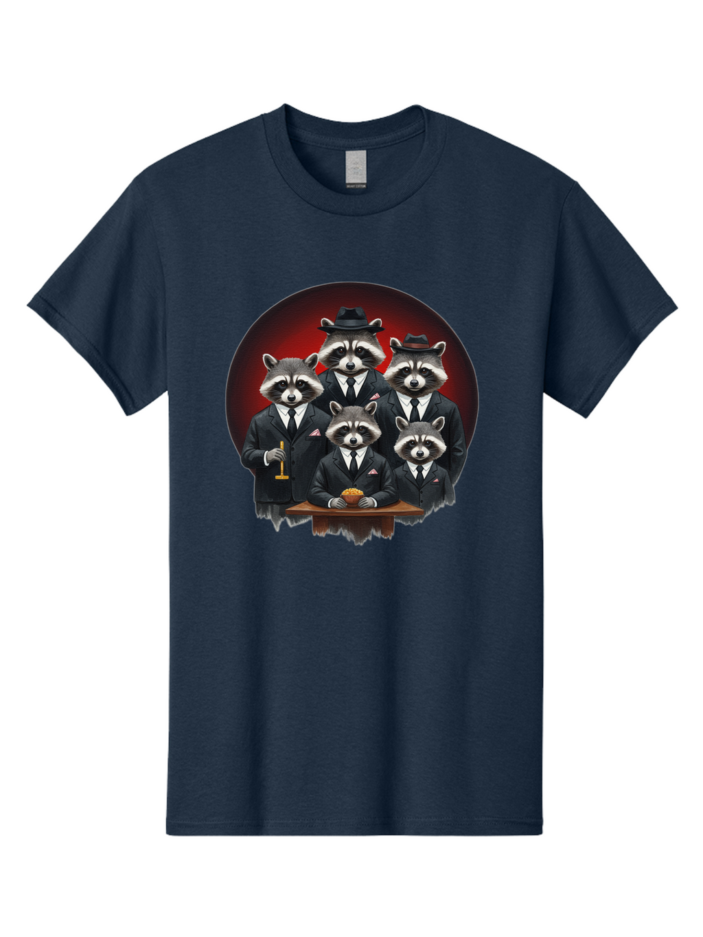 Raccoon-Gangsters Men'S Graphic Tee, 100% Cotton, Comfortable Casual Summer Wear, Machine Washable, Vintage Camera, Old Camera, Antique Camera, Black Camera, Classic Photography, Photography Equipment, Nostalgic Device, Film Camera, Camera Art Ban249