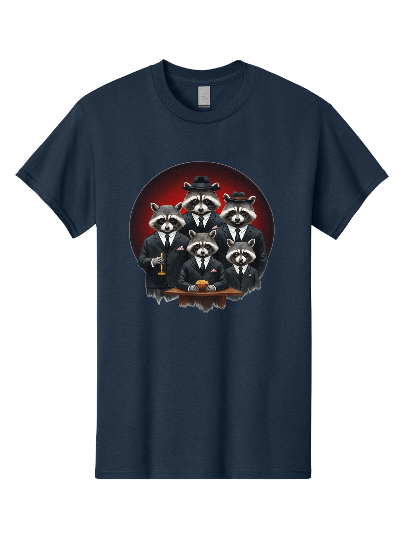 Raccoon-Gangsters Men'S Graphic Tee, 100% Cotton, Comfortable Casual Summer Wear, Machine Washable, Vintage Camera, Old Camera, Antique Camera, Black Camera, Classic Photography, Photography Equipment, Nostalgic Device, Film Camera, Camera Art Ban249