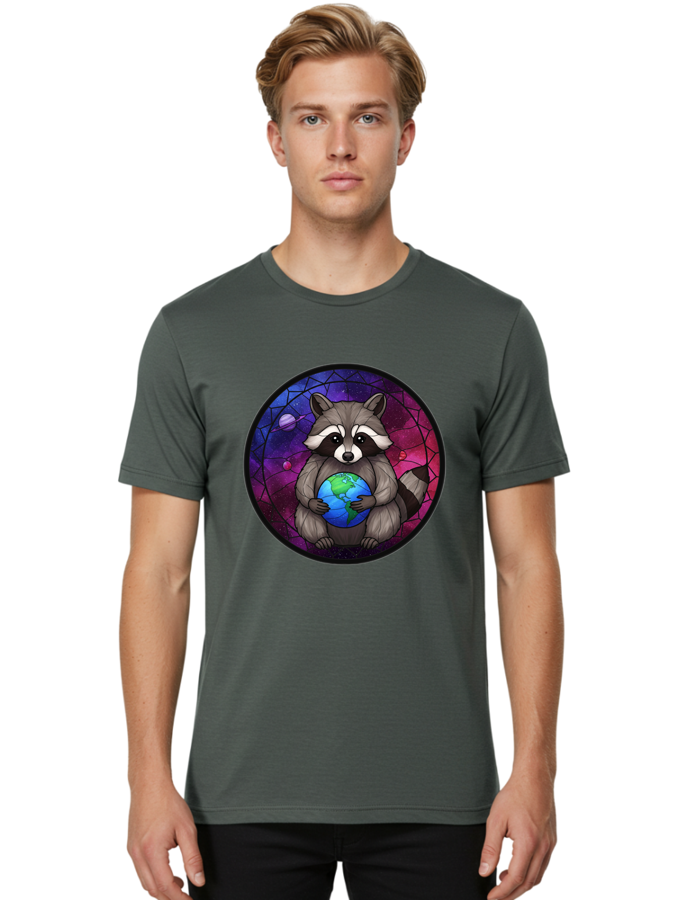 Raccoon-Hugging-Earth Men'S Graphic Tee, 100% Cotton, Comfortable Casual Summer Wear, Machine Washable, Vintage Camera, Old Camera, Antique Camera, Black Camera, Classic Photography, Photography Equipment, Nostalgic Device, Film Camera, Ban251