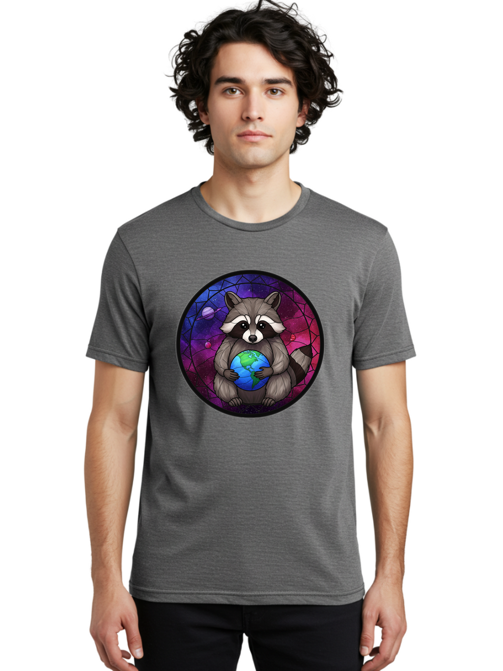 Raccoon-Hugging-Earth Men'S Graphic Tee, 100% Cotton, Comfortable Casual Summer Wear, Machine Washable, Vintage Camera, Old Camera, Antique Camera, Black Camera, Classic Photography, Photography Equipment, Nostalgic Device, Film Camera, Ban251