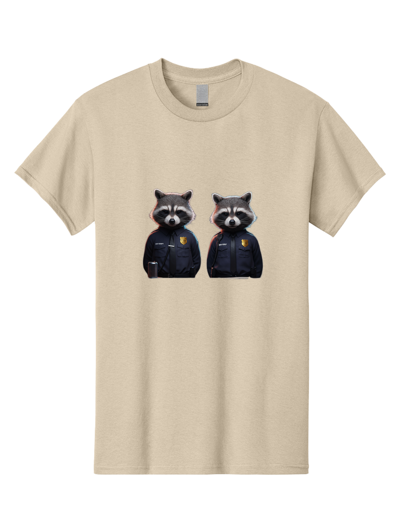 Raccoon-Police Men'S Graphic Tee, 100% Cotton, Comfortable Casual Summer Wear, Machine Washable, Vintage Camera, Old Camera, Antique Camera, Black Camera, Classic Photography, Photography Equipment, Nostalgic Device, Film Camera, Camera Art Ban252