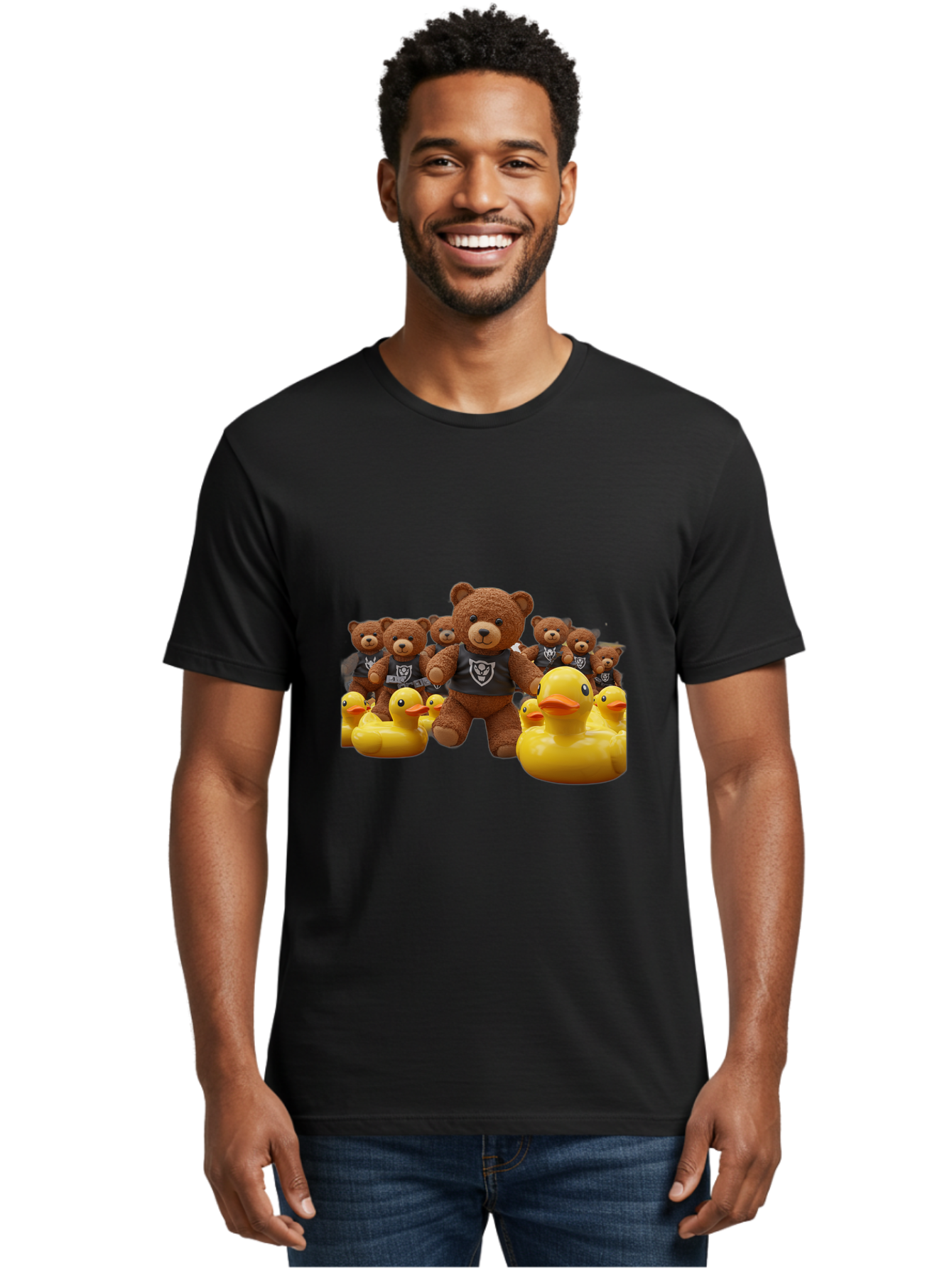 Raiders-Teddy-Bears-And-Rubber-Ducks Men'S Graphic Tee, 100% Cotton, Comfortable Casual Summer Wear, Machine Washable, Vintage Camera, Old Camera, Antique Camera, Black Camera, Classic Photography, Photography Equipment, Nostalgic Device, Ban257