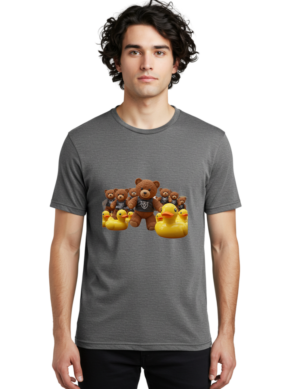Raiders-Teddy-Bears-And-Rubber-Ducks Men'S Graphic Tee, 100% Cotton, Comfortable Casual Summer Wear, Machine Washable, Vintage Camera, Old Camera, Antique Camera, Black Camera, Classic Photography, Photography Equipment, Nostalgic Device, Ban257