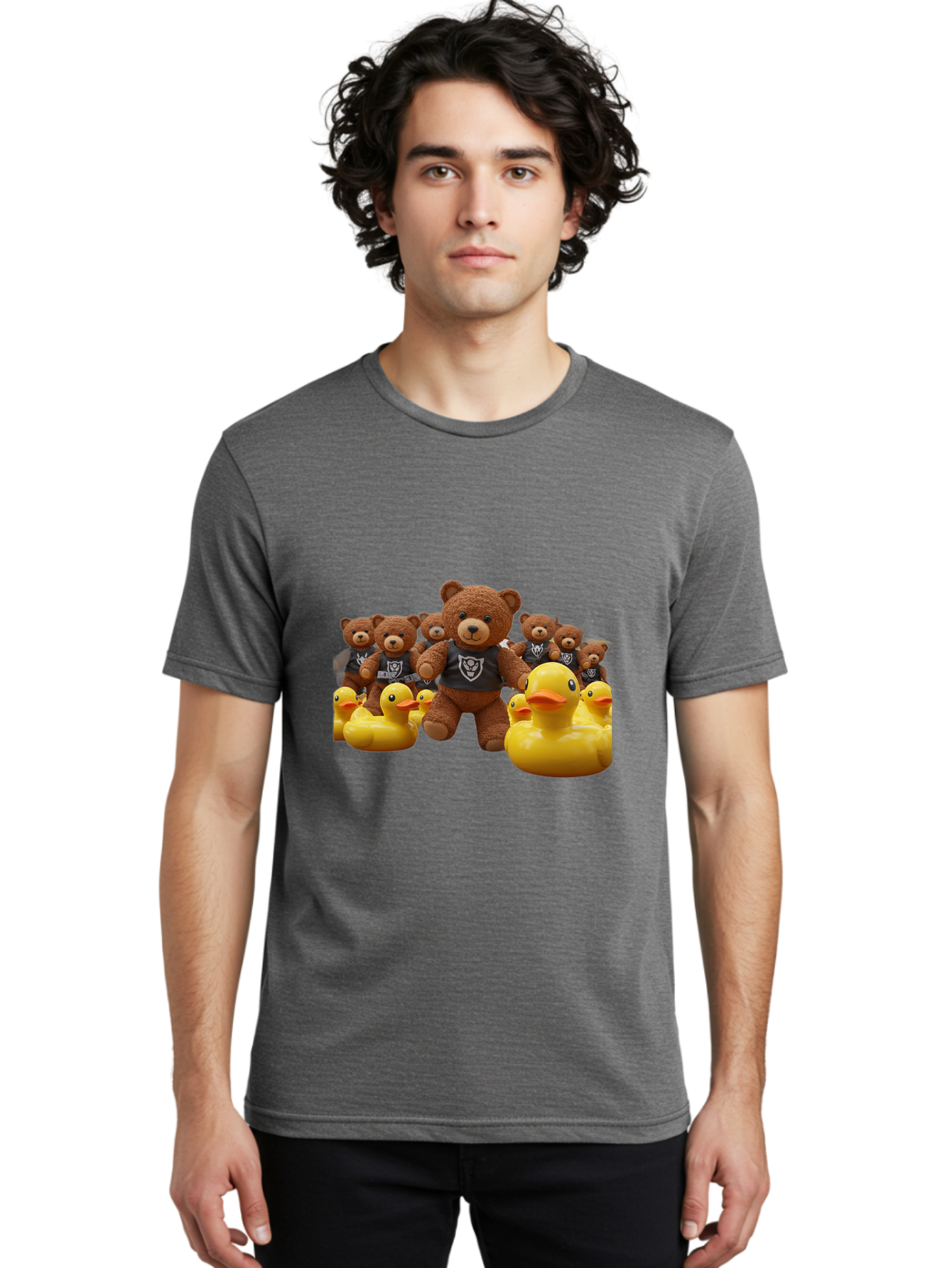 Raiders-Teddy-Bears-And-Rubber-Ducks Men'S Graphic Tee, 100% Cotton, Comfortable Casual Summer Wear, Machine Washable, Vintage Camera, Old Camera, Antique Camera, Black Camera, Classic Photography, Photography Equipment, Nostalgic Device, Ban257