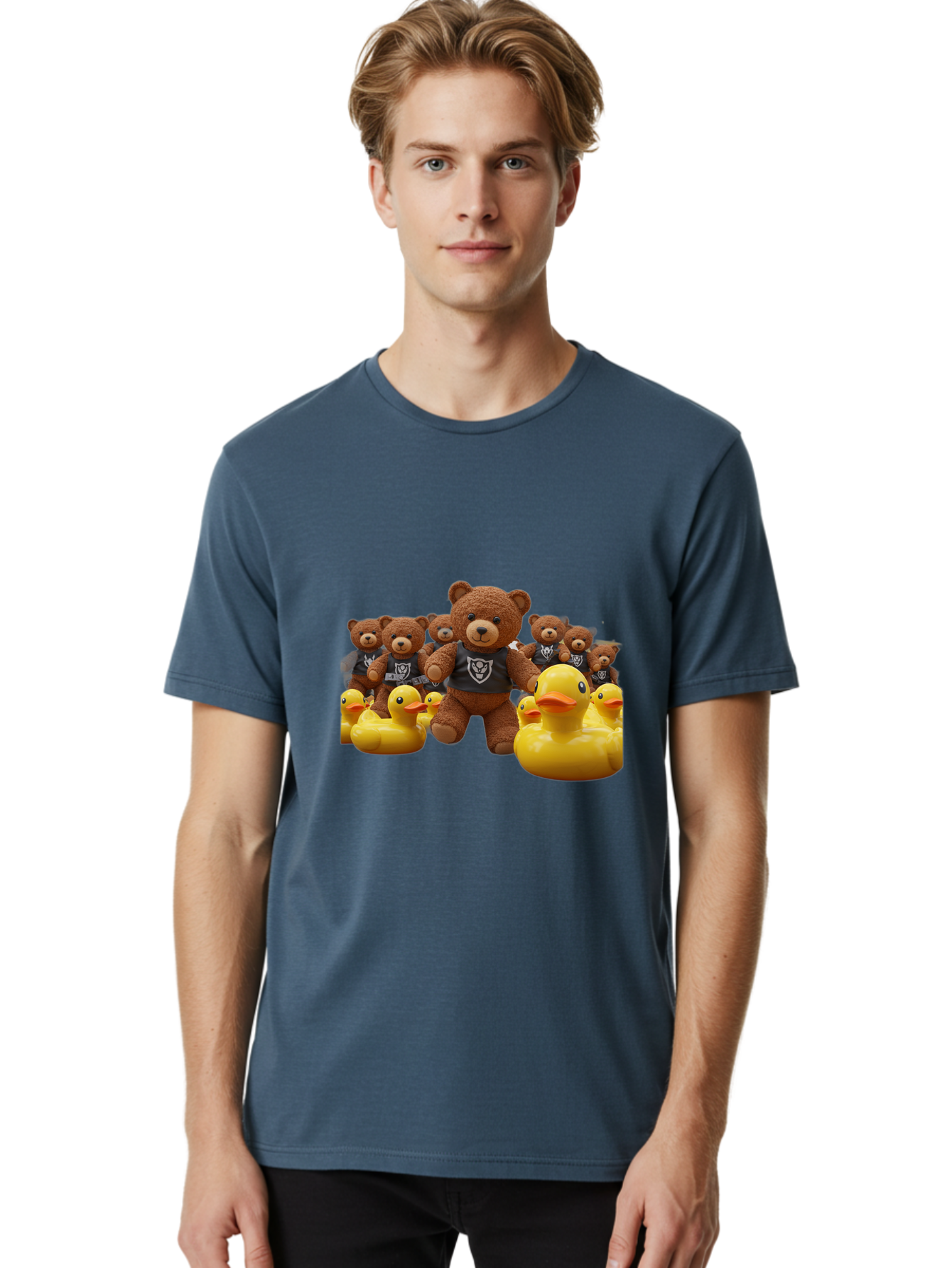 Raiders-Teddy-Bears-And-Rubber-Ducks Men'S Graphic Tee, 100% Cotton, Comfortable Casual Summer Wear, Machine Washable, Vintage Camera, Old Camera, Antique Camera, Black Camera, Classic Photography, Photography Equipment, Nostalgic Device, Ban257