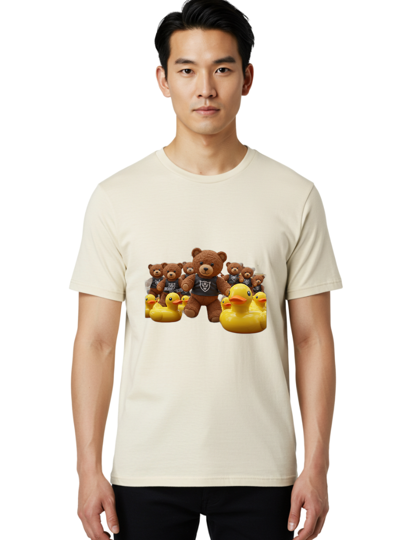Raiders-Teddy-Bears-And-Rubber-Ducks Men'S Graphic Tee, 100% Cotton, Comfortable Casual Summer Wear, Machine Washable, Vintage Camera, Old Camera, Antique Camera, Black Camera, Classic Photography, Photography Equipment, Nostalgic Device, Ban257