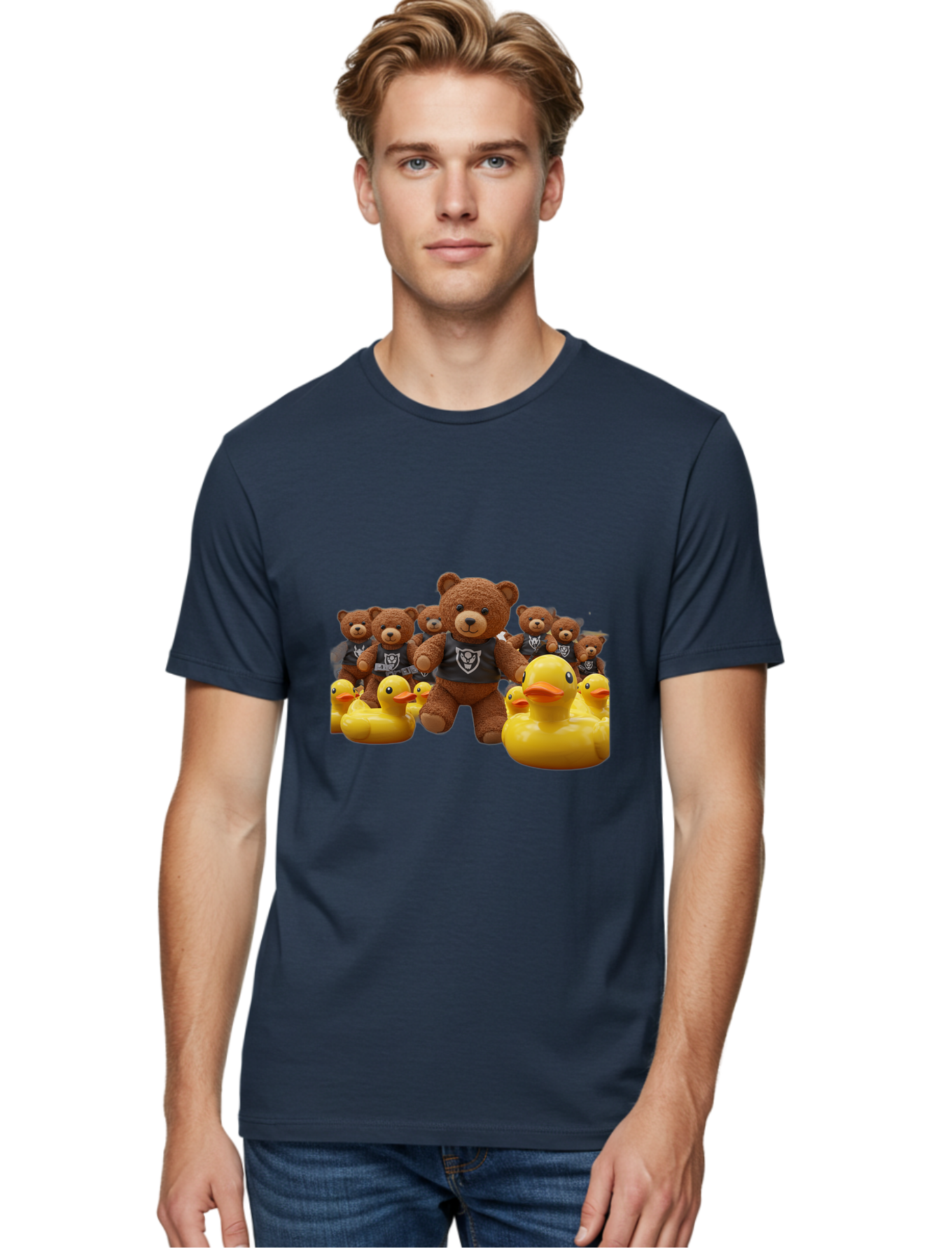 Raiders-Teddy-Bears-And-Rubber-Ducks Men'S Graphic Tee, 100% Cotton, Comfortable Casual Summer Wear, Machine Washable, Vintage Camera, Old Camera, Antique Camera, Black Camera, Classic Photography, Photography Equipment, Nostalgic Device, Ban257