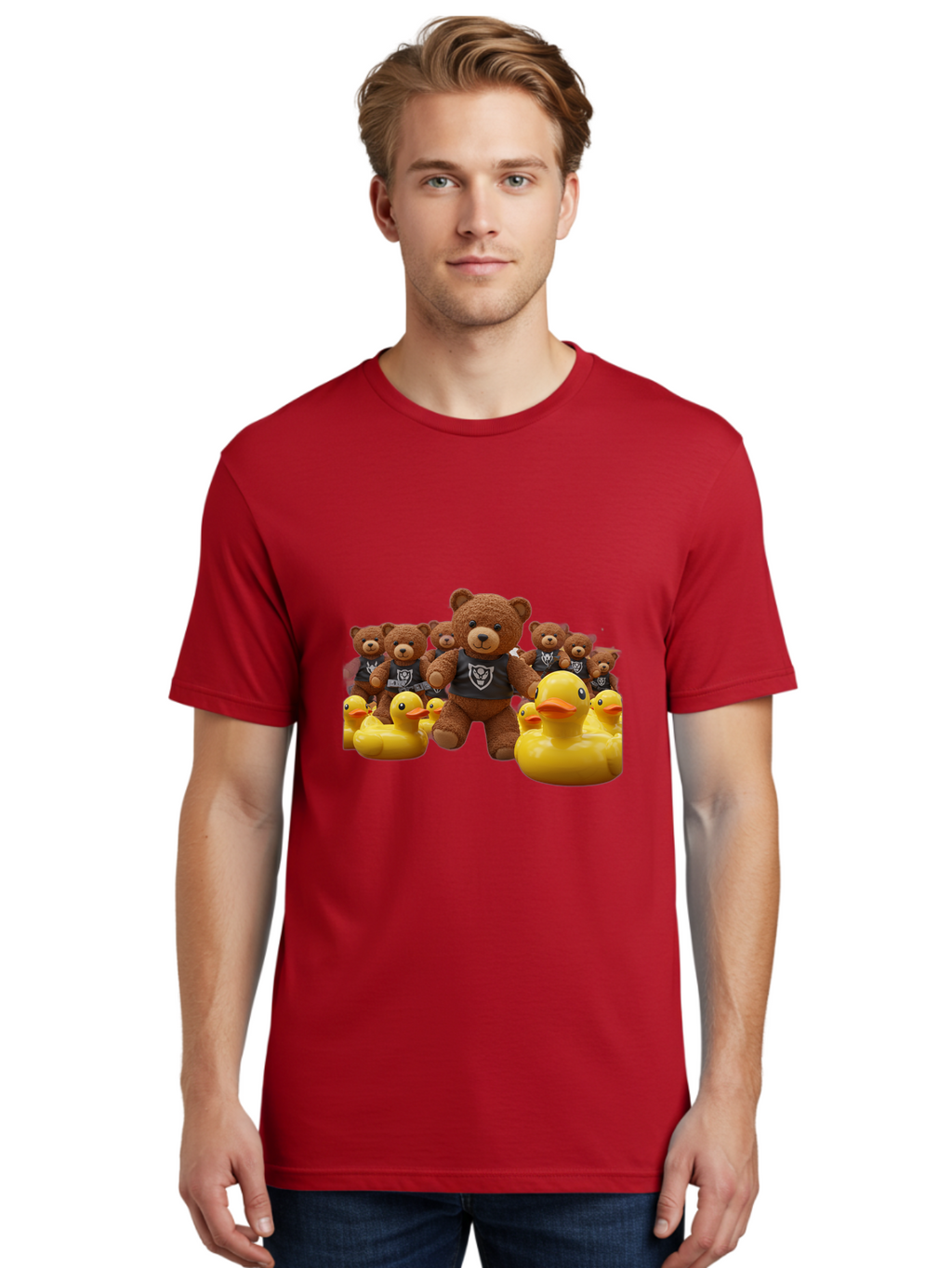 Raiders-Teddy-Bears-And-Rubber-Ducks Men'S Graphic Tee, 100% Cotton, Comfortable Casual Summer Wear, Machine Washable, Vintage Camera, Old Camera, Antique Camera, Black Camera, Classic Photography, Photography Equipment, Nostalgic Device, Ban257