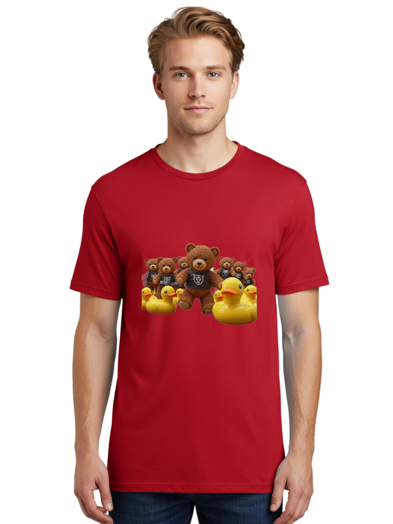 Raiders-Teddy-Bears-And-Rubber-Ducks Men'S Graphic Tee, 100% Cotton, Comfortable Casual Summer Wear, Machine Washable, Vintage Camera, Old Camera, Antique Camera, Black Camera, Classic Photography, Photography Equipment, Nostalgic Device, Ban257