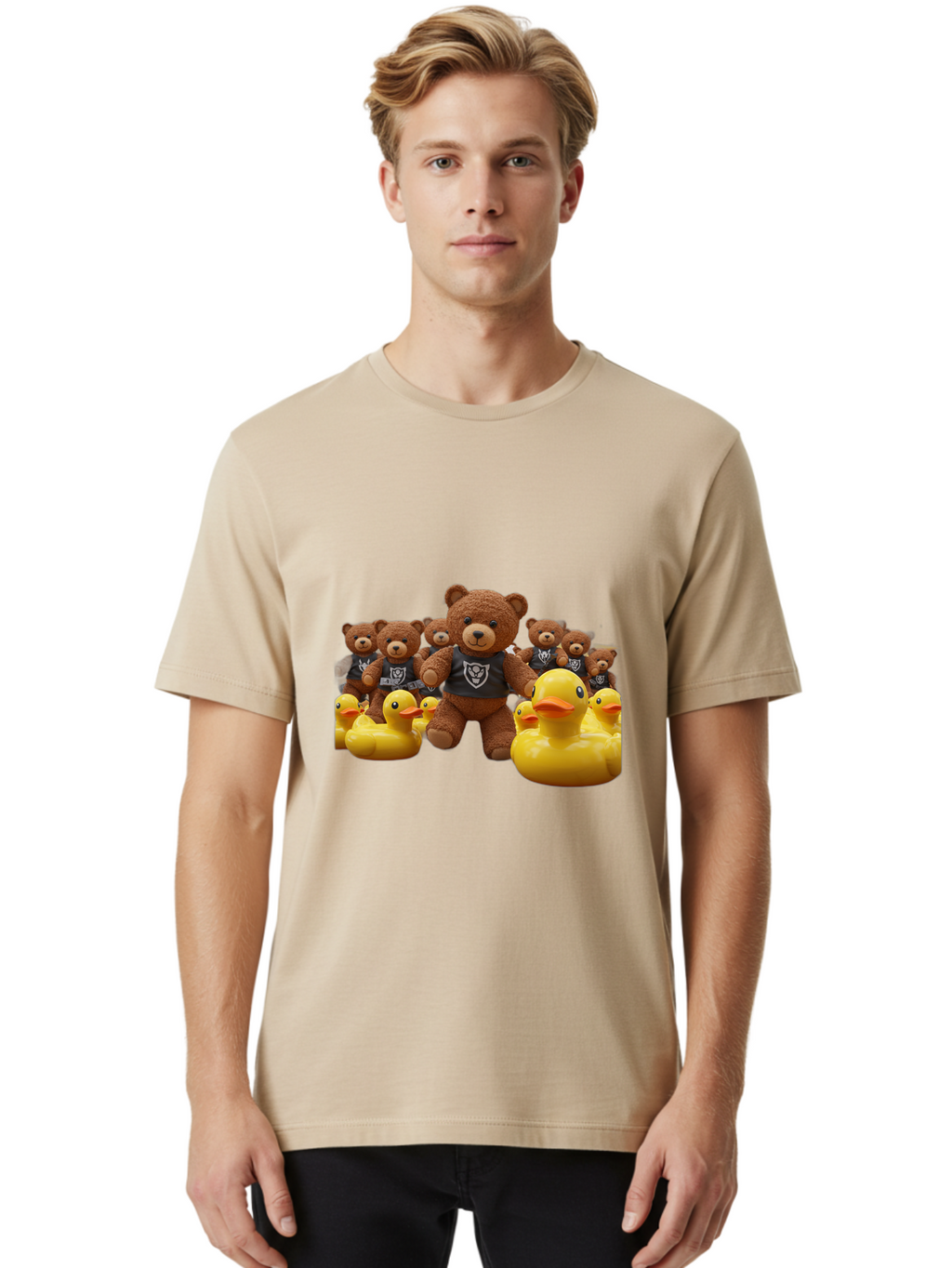 Raiders-Teddy-Bears-And-Rubber-Ducks Men'S Graphic Tee, 100% Cotton, Comfortable Casual Summer Wear, Machine Washable, Vintage Camera, Old Camera, Antique Camera, Black Camera, Classic Photography, Photography Equipment, Nostalgic Device, Ban257