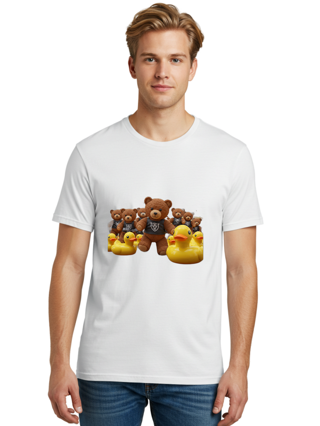 Raiders-Teddy-Bears-And-Rubber-Ducks Men'S Graphic Tee, 100% Cotton, Comfortable Casual Summer Wear, Machine Washable, Vintage Camera, Old Camera, Antique Camera, Black Camera, Classic Photography, Photography Equipment, Nostalgic Device, Ban257