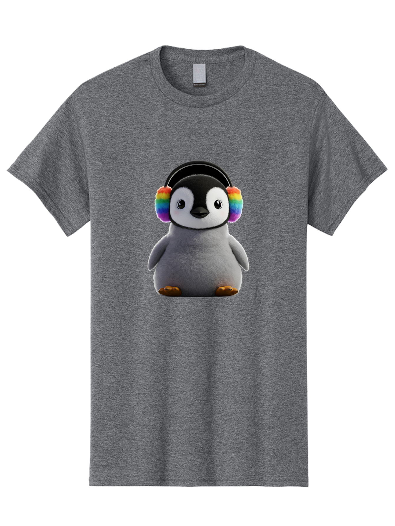 Rainbow-Earmuff-Penguin Men'S Graphic Tee, 100% Cotton, Comfortable Casual Summer Wear, Machine Washable, Vintage Camera, Old Camera, Antique Camera, Black Camera, Classic Photography, Photography Equipment, Nostalgic Device, Film Camera, Ban262