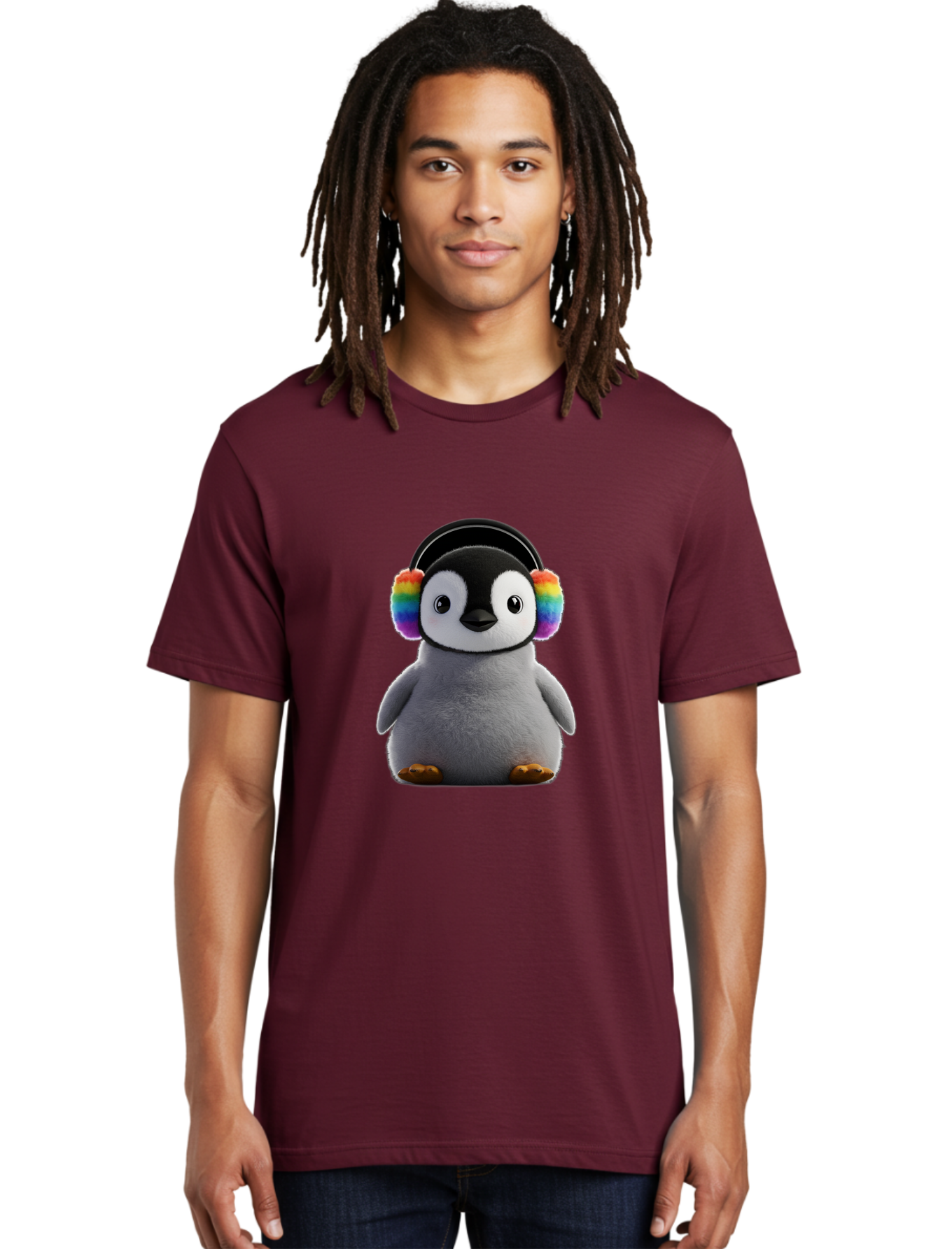 Rainbow-Earmuff-Penguin Men'S Graphic Tee, 100% Cotton, Comfortable Casual Summer Wear, Machine Washable, Vintage Camera, Old Camera, Antique Camera, Black Camera, Classic Photography, Photography Equipment, Nostalgic Device, Film Camera, Ban262