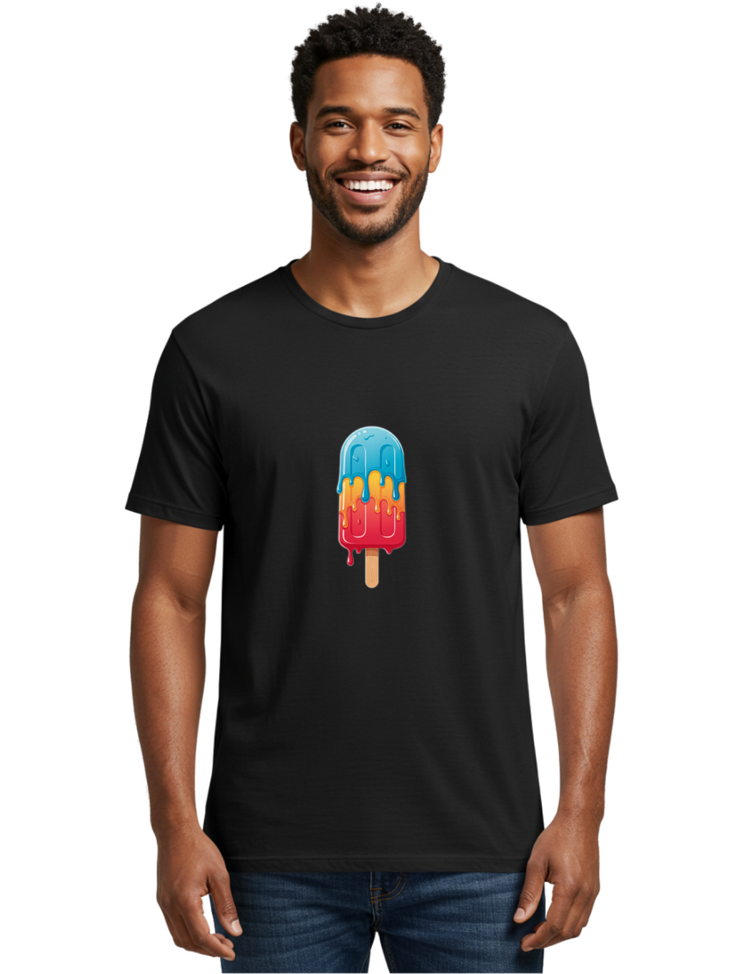 Rainbow-Popsicle-1 Men'S Graphic Tee, 100% Cotton, Comfortable Casual Summer Wear, Machine Washable, Vintage Camera, Old Camera, Antique Camera, Black Camera, Classic Photography, Photography Equipment, Nostalgic Device, Film Camera, Ban263