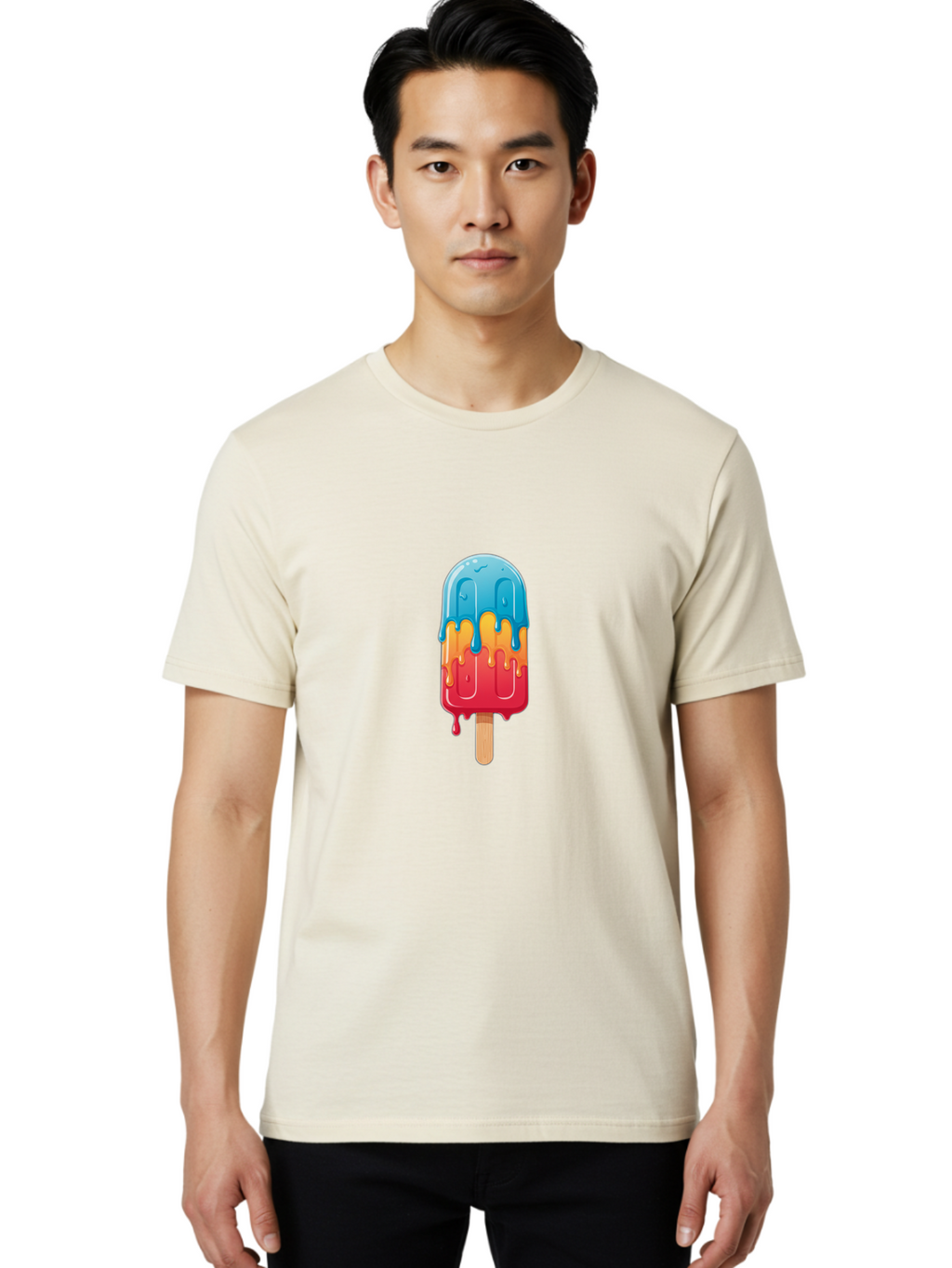 Rainbow-Popsicle-1 Men'S Graphic Tee, 100% Cotton, Comfortable Casual Summer Wear, Machine Washable, Vintage Camera, Old Camera, Antique Camera, Black Camera, Classic Photography, Photography Equipment, Nostalgic Device, Film Camera, Ban263