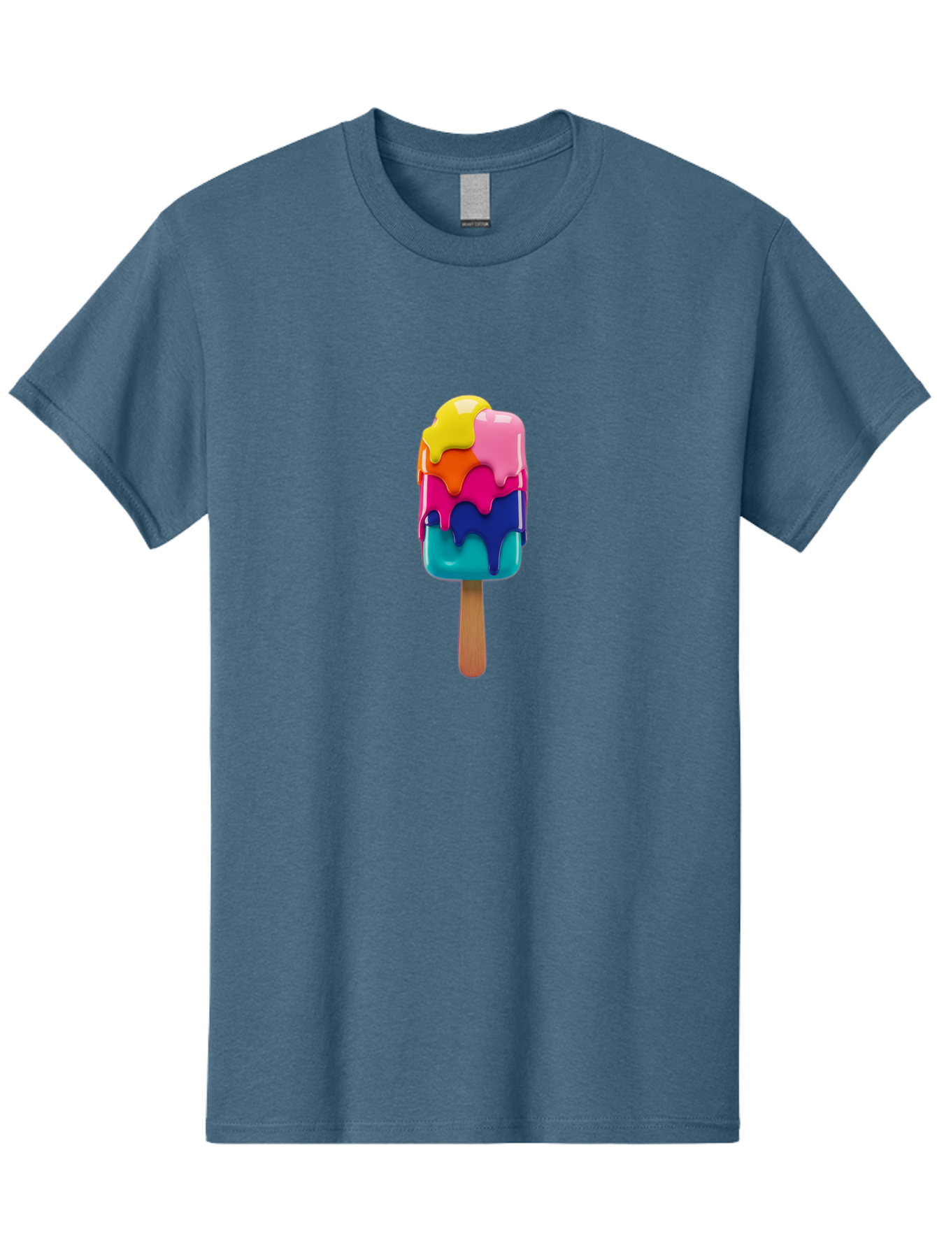 Rainbow-Popsicle-2 Men'S Graphic Tee, 100% Cotton, Comfortable Casual Summer Wear, Machine Washable, Vintage Camera, Old Camera, Antique Camera, Black Camera, Classic Photography, Photography Equipment, Nostalgic Device, Film Camera, Ban264