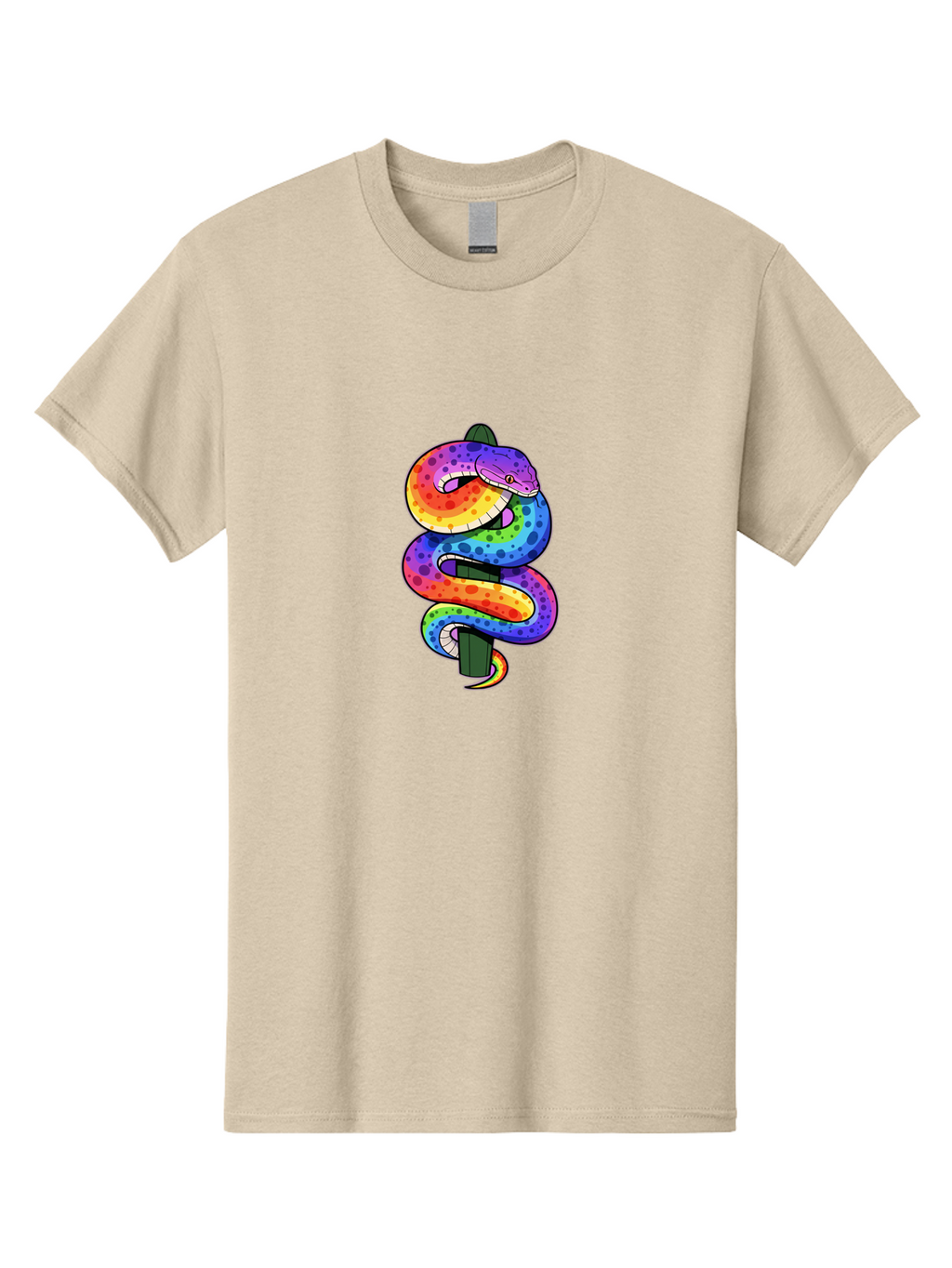Rainbow-Snake-1 Men'S Graphic Tee, 100% Cotton, Comfortable Casual Summer Wear, Machine Washable, Vintage Camera, Old Camera, Antique Camera, Black Camera, Classic Photography, Photography Equipment, Nostalgic Device, Film Camera, Camera Art Ban266