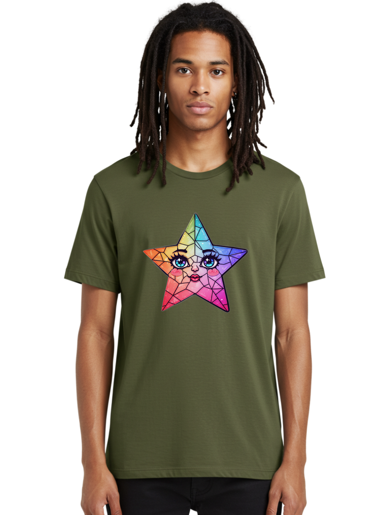 Rainbow-Star Men'S Graphic Tee, 100% Cotton, Comfortable Casual Summer Wear, Machine Washable, Vintage Camera, Old Camera, Antique Camera, Black Camera, Classic Photography, Photography Equipment, Nostalgic Device, Film Camera, Camera Art Ban269