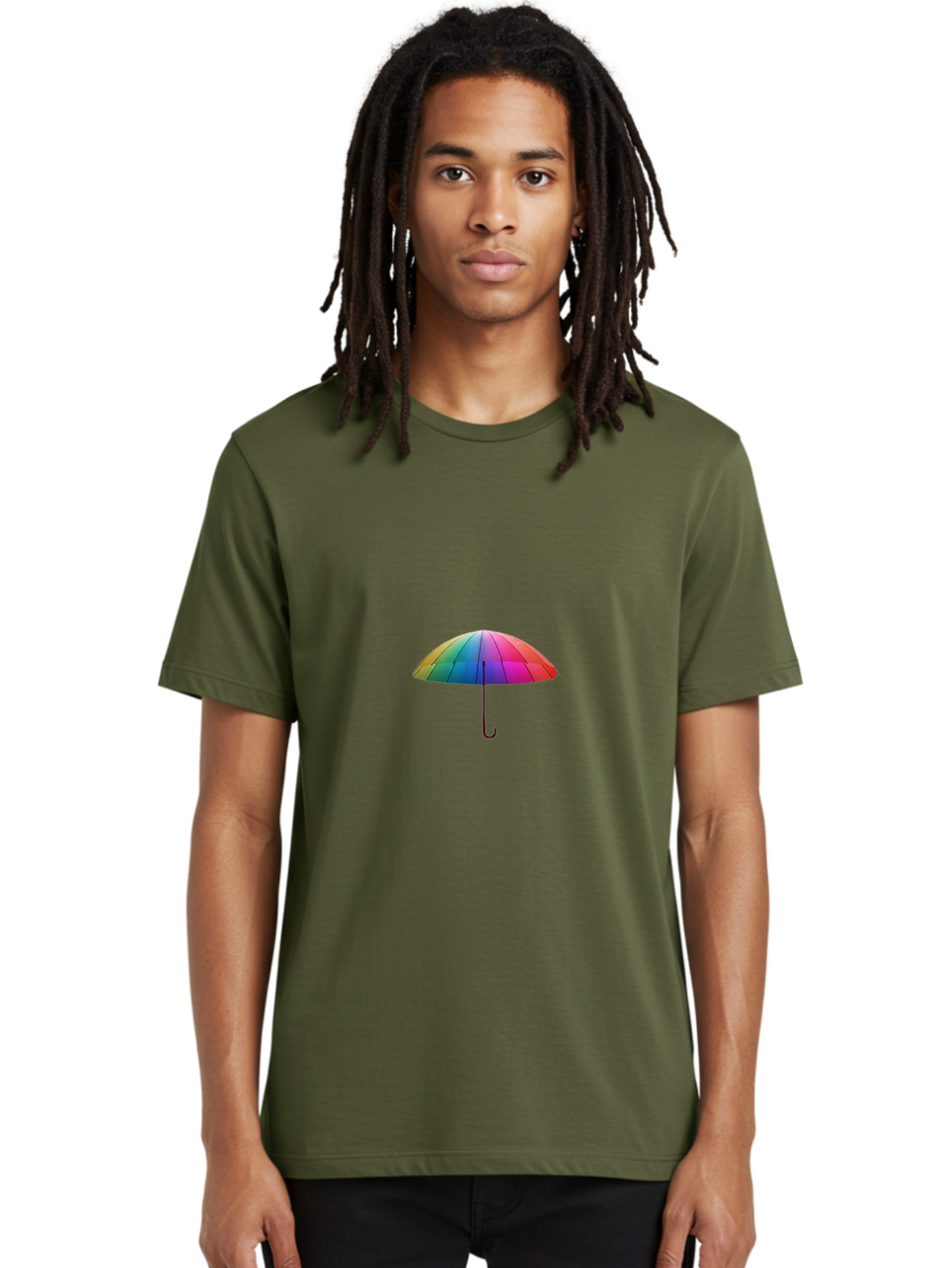 Rainbow-Umbrella Men'S Graphic Tee, 100% Cotton, Comfortable Casual Summer Wear, Machine Washable, Vintage Camera, Old Camera, Antique Camera, Black Camera, Classic Photography, Photography Equipment, Nostalgic Device, Film Camera, Camera Art Ban271