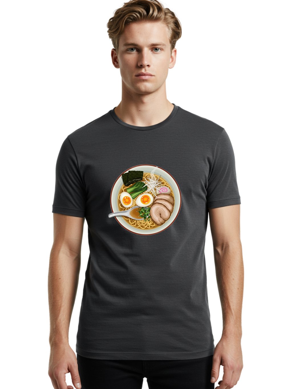 Ramen-Bowl-1 Men'S Graphic Tee, 100% Cotton, Comfortable Casual Summer Wear, Machine Washable, Vintage Camera, Old Camera, Antique Camera, Black Camera, Classic Photography, Photography Equipment, Nostalgic Device, Film Camera, Camera Art Ban272