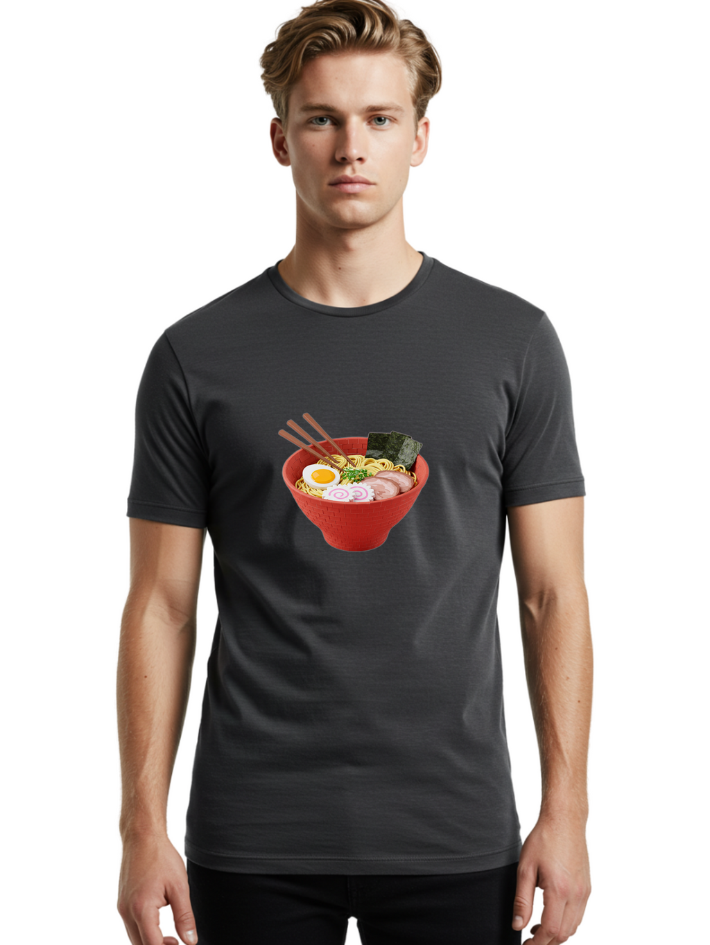 Ramen-Bowl-2 Men'S Graphic Tee, 100% Cotton, Comfortable Casual Summer Wear, Machine Washable, Vintage Camera, Old Camera, Antique Camera, Black Camera, Classic Photography, Photography Equipment, Nostalgic Device, Film Camera, Camera Art Ban273