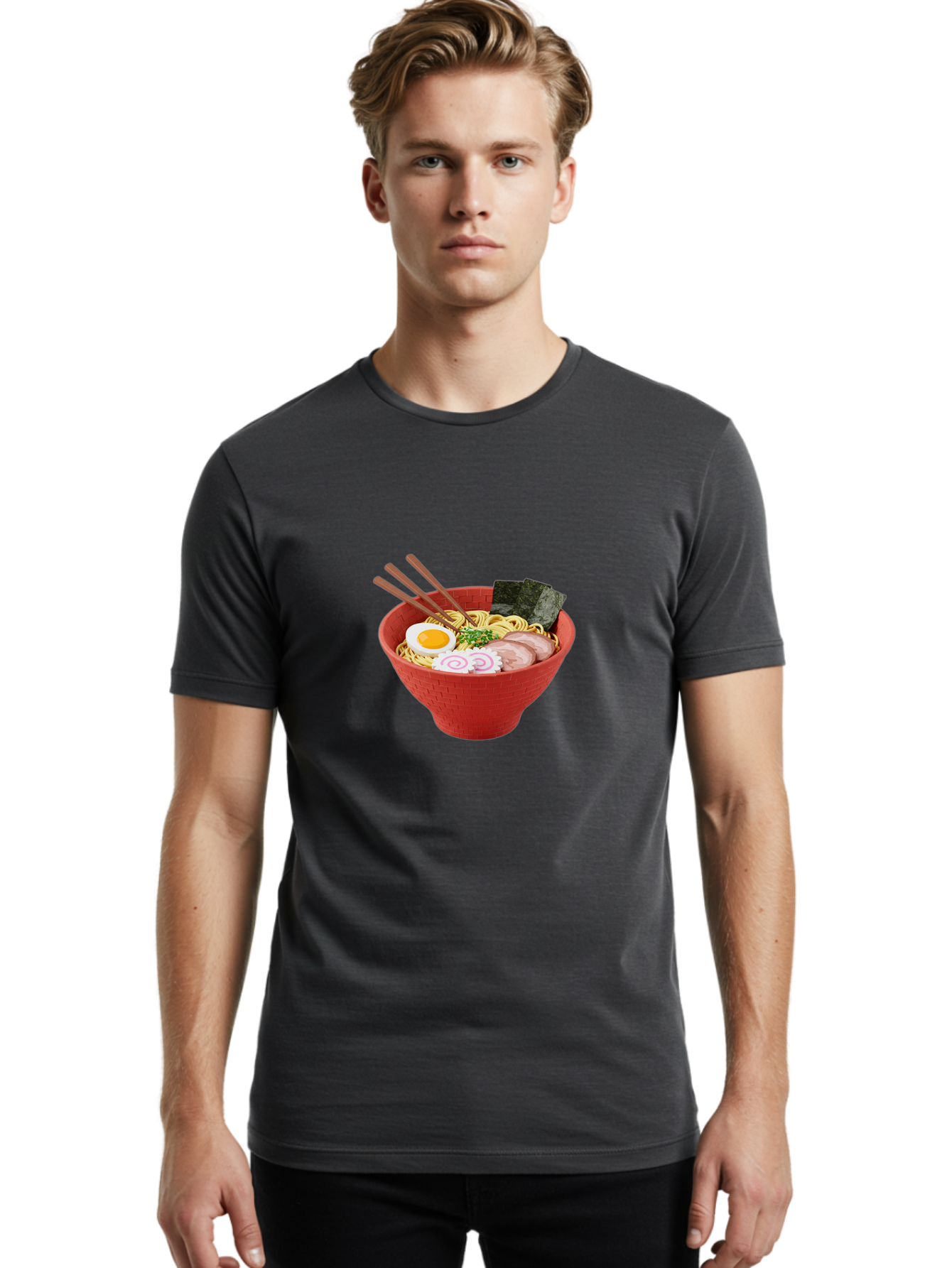 Ramen-Bowl-2 Men'S Graphic Tee, 100% Cotton, Comfortable Casual Summer Wear, Machine Washable, Vintage Camera, Old Camera, Antique Camera, Black Camera, Classic Photography, Photography Equipment, Nostalgic Device, Film Camera, Camera Art Ban273