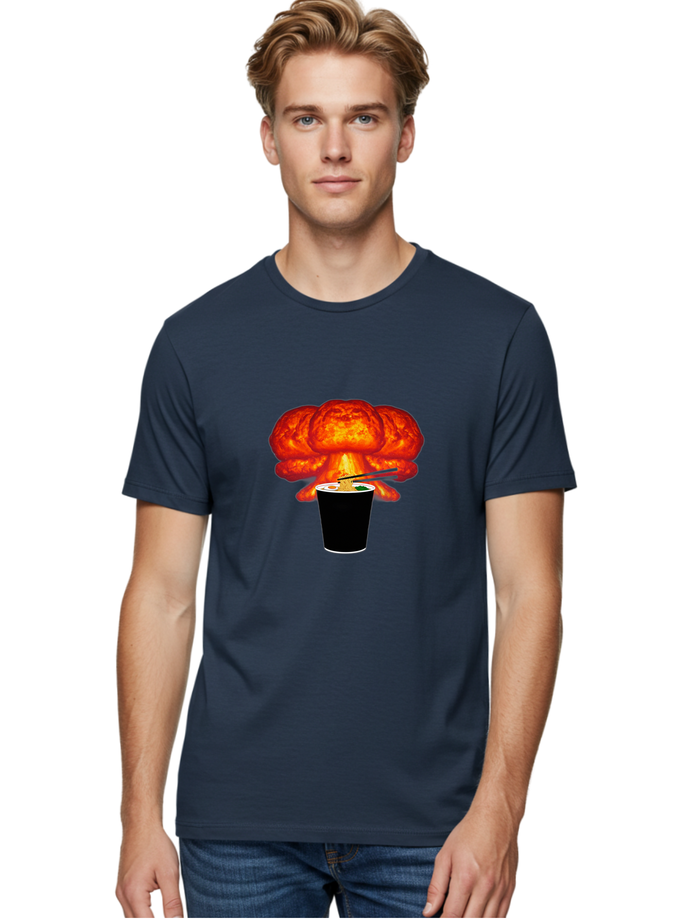 Ramen-Explosion Men'S Graphic Tee, 100% Cotton, Comfortable Casual Summer Wear, Machine Washable, Vintage Camera, Old Camera, Antique Camera, Black Camera, Classic Photography, Photography Equipment, Nostalgic Device, Film Camera, Camera Art Ban275